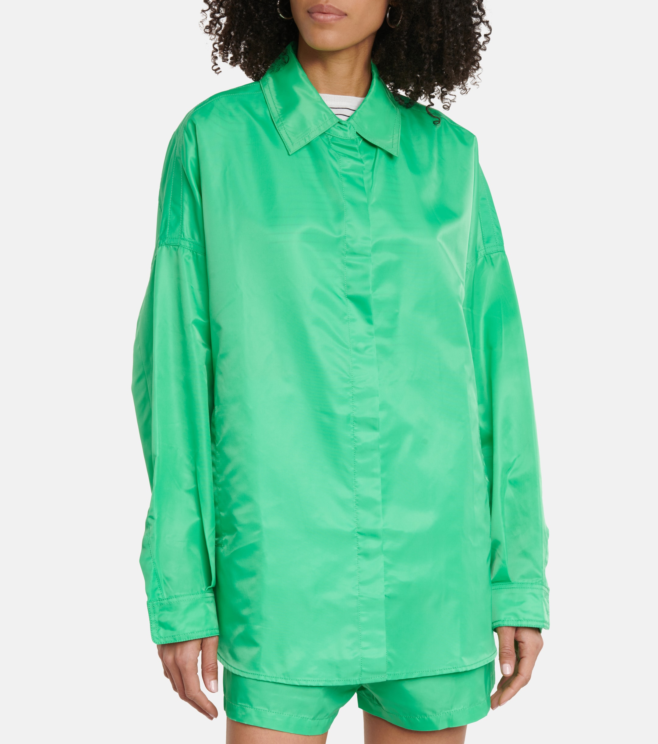 The Frankie Shop Perla shirt jacket and shorts set