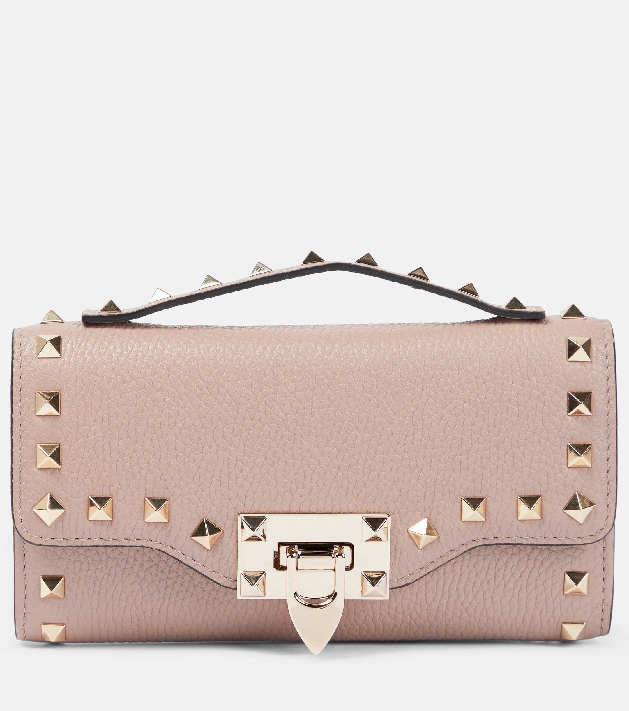 Valentino Garavani Rockstud Mini leather wallet on chain