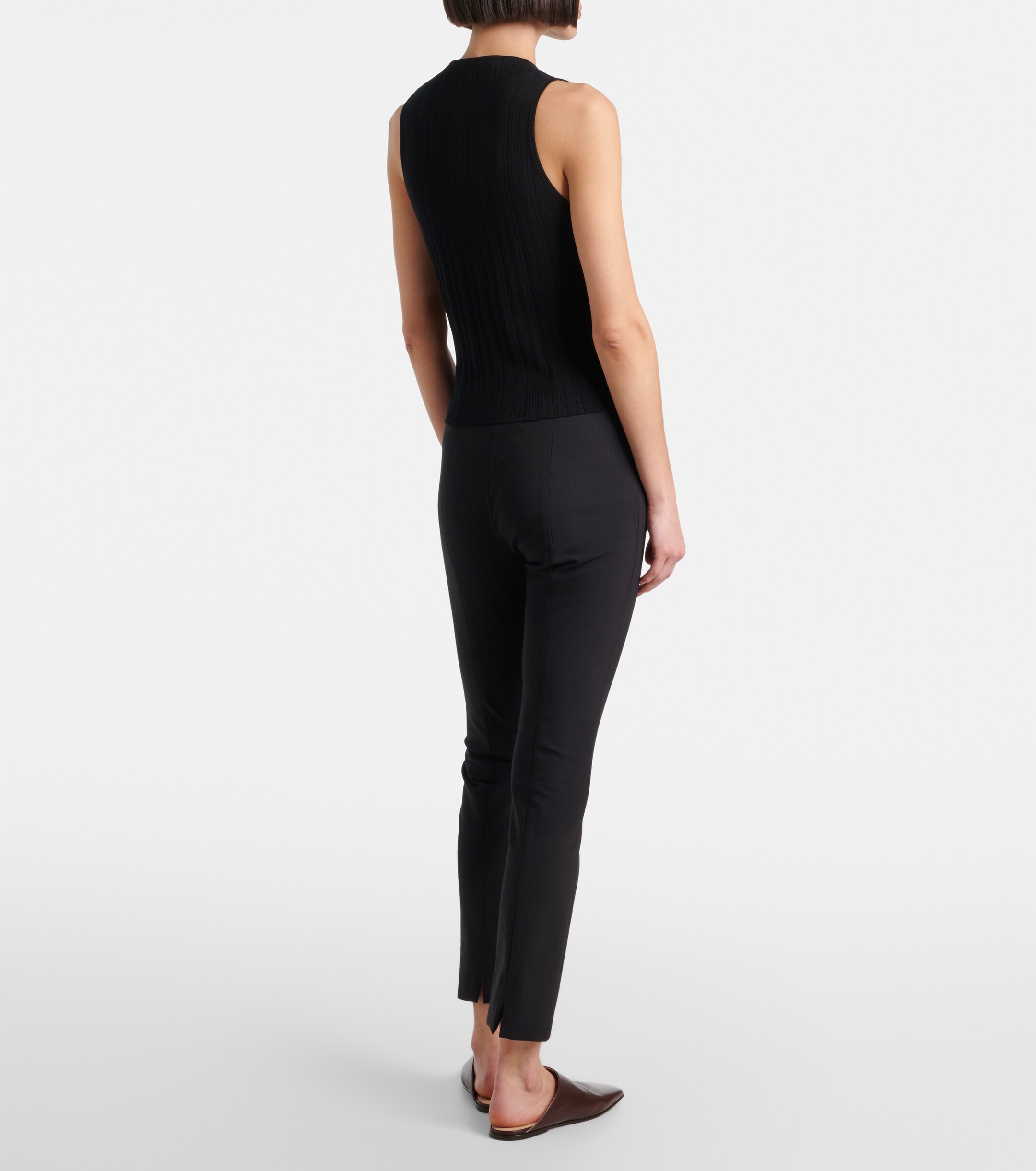Vince Vince Ribbed-knit cotton top