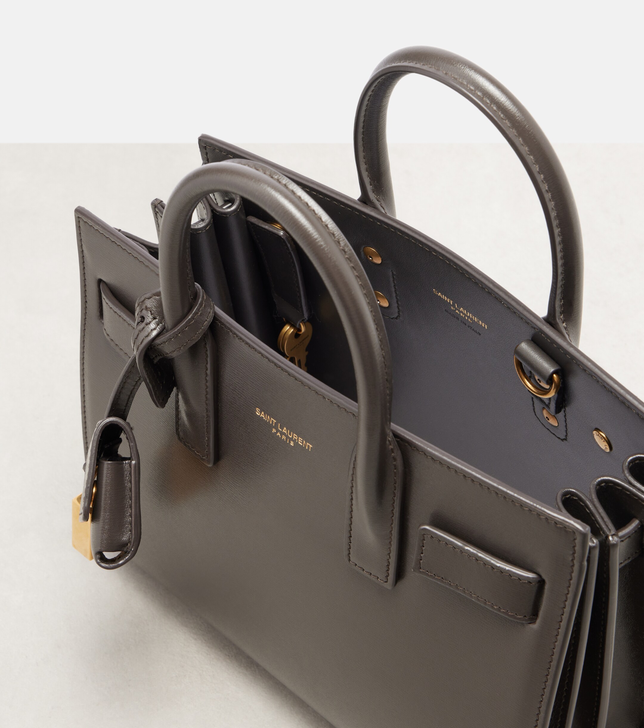Saint Laurent Sac De Jour Nano leather tote bag