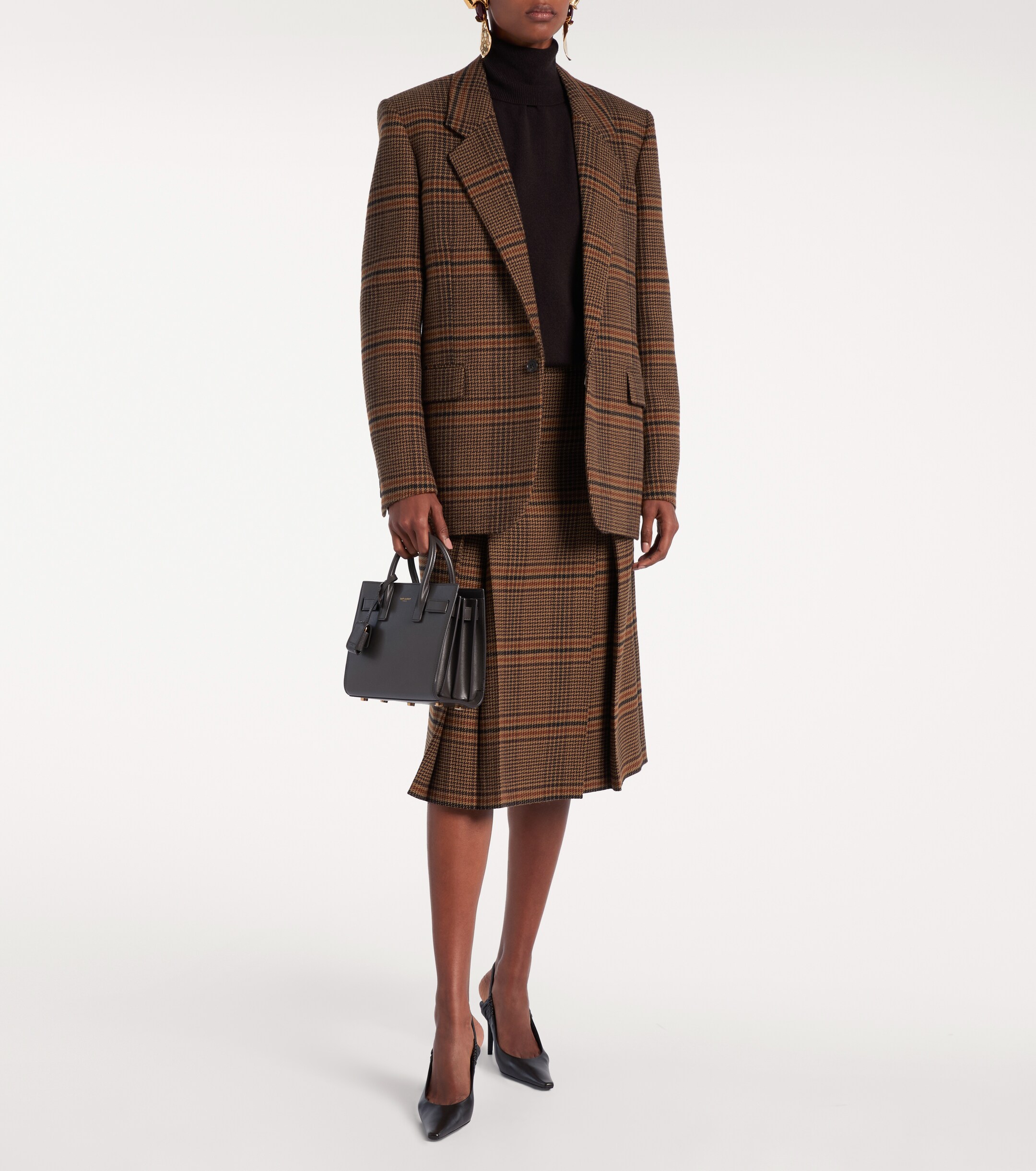 Saint Laurent Sac De Jour Nano leather tote bag
