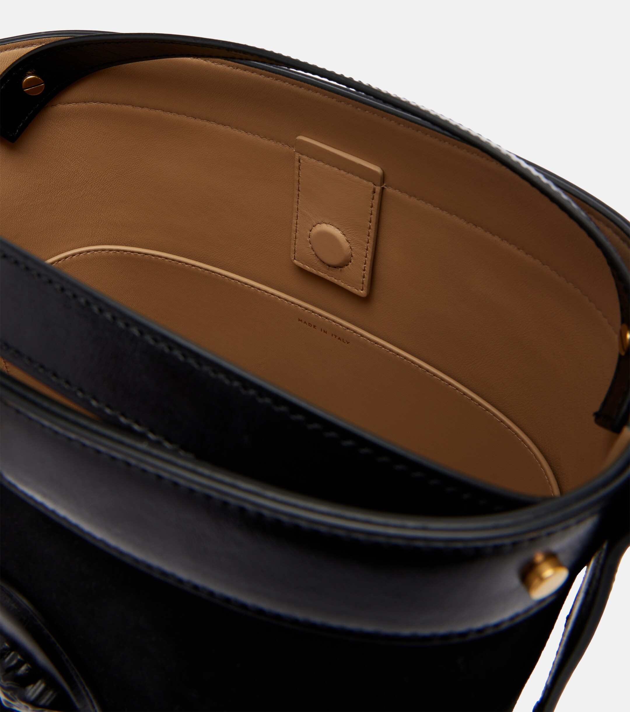 Versace La Medusa suede shoulder bag