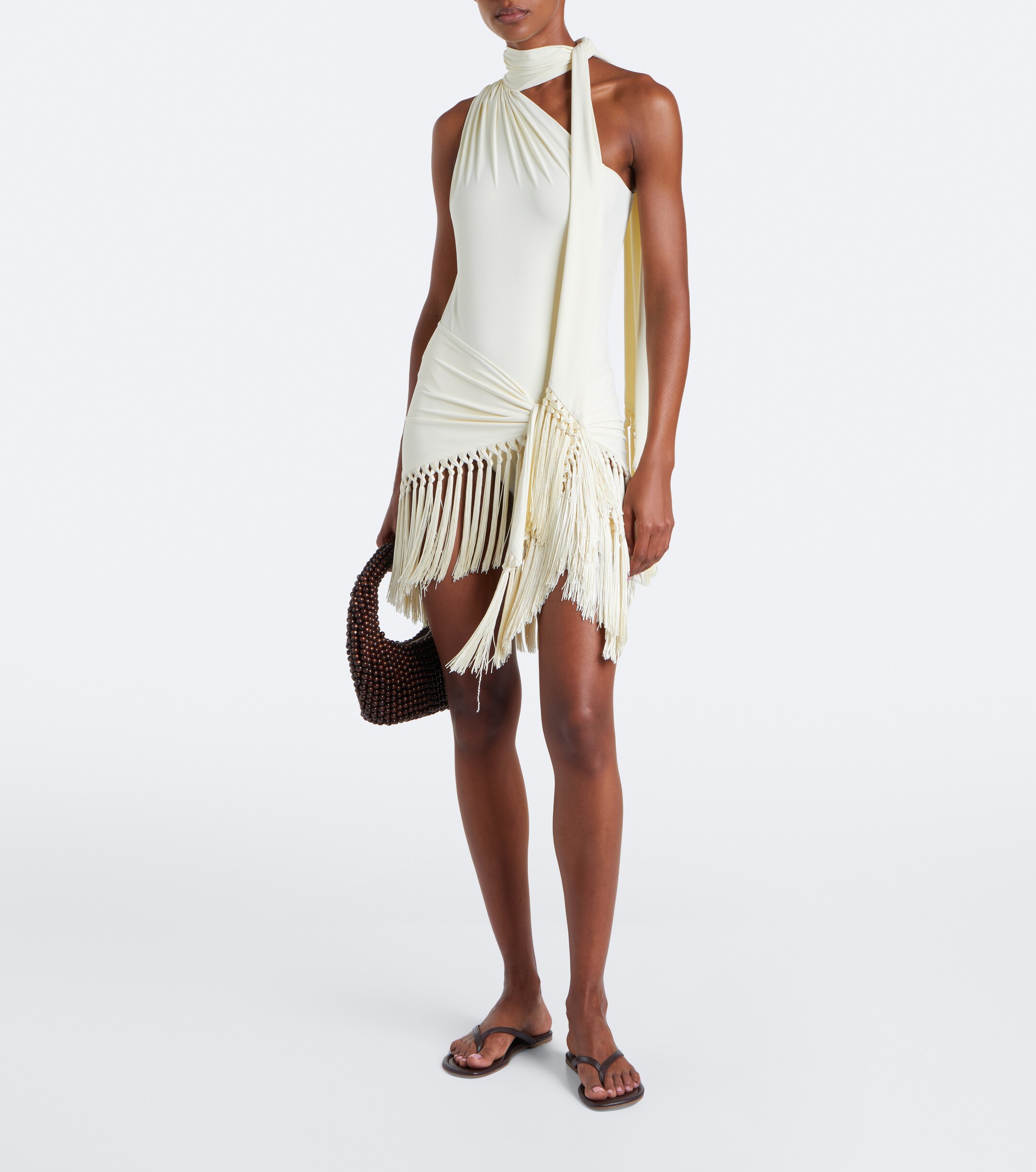 Taller Marmo Taller Marmo Siwa scarf-detail swimsuit and beach cover-up set