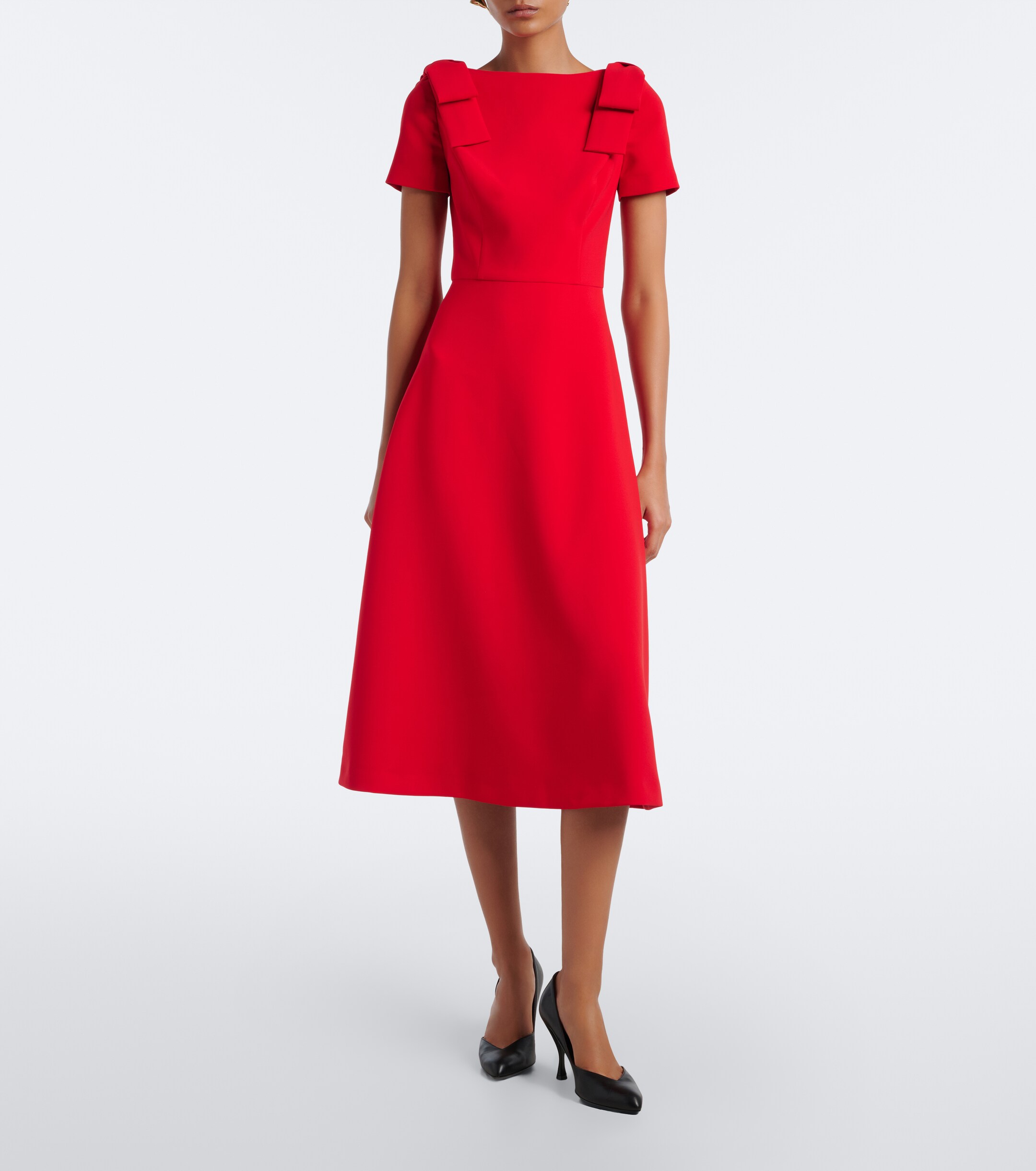 Carolina Herrera Carolina Herrera Bow-detail crêpe midi dress