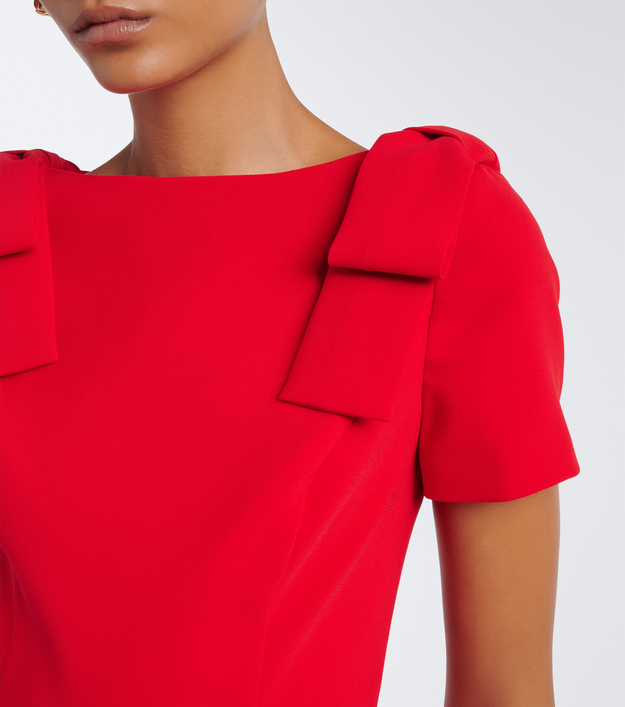 Carolina Herrera Carolina Herrera Bow-detail crêpe midi dress