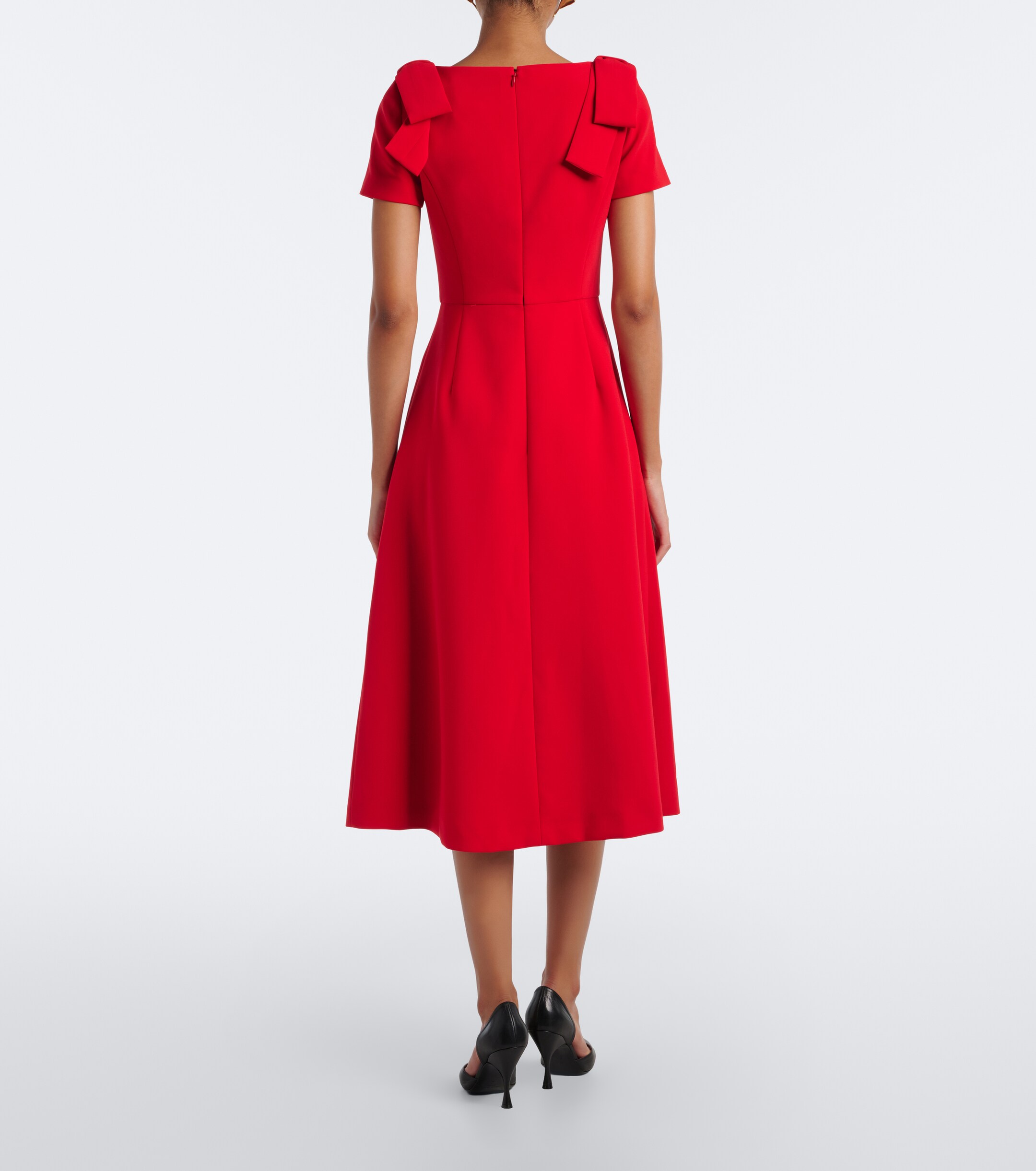 Carolina Herrera Carolina Herrera Bow-detail crêpe midi dress