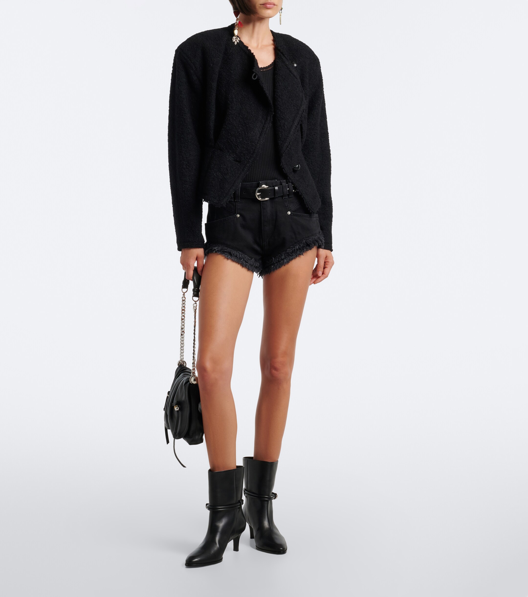 Isabel Marant Isabel Marant Telsa embellished leather ankle boots