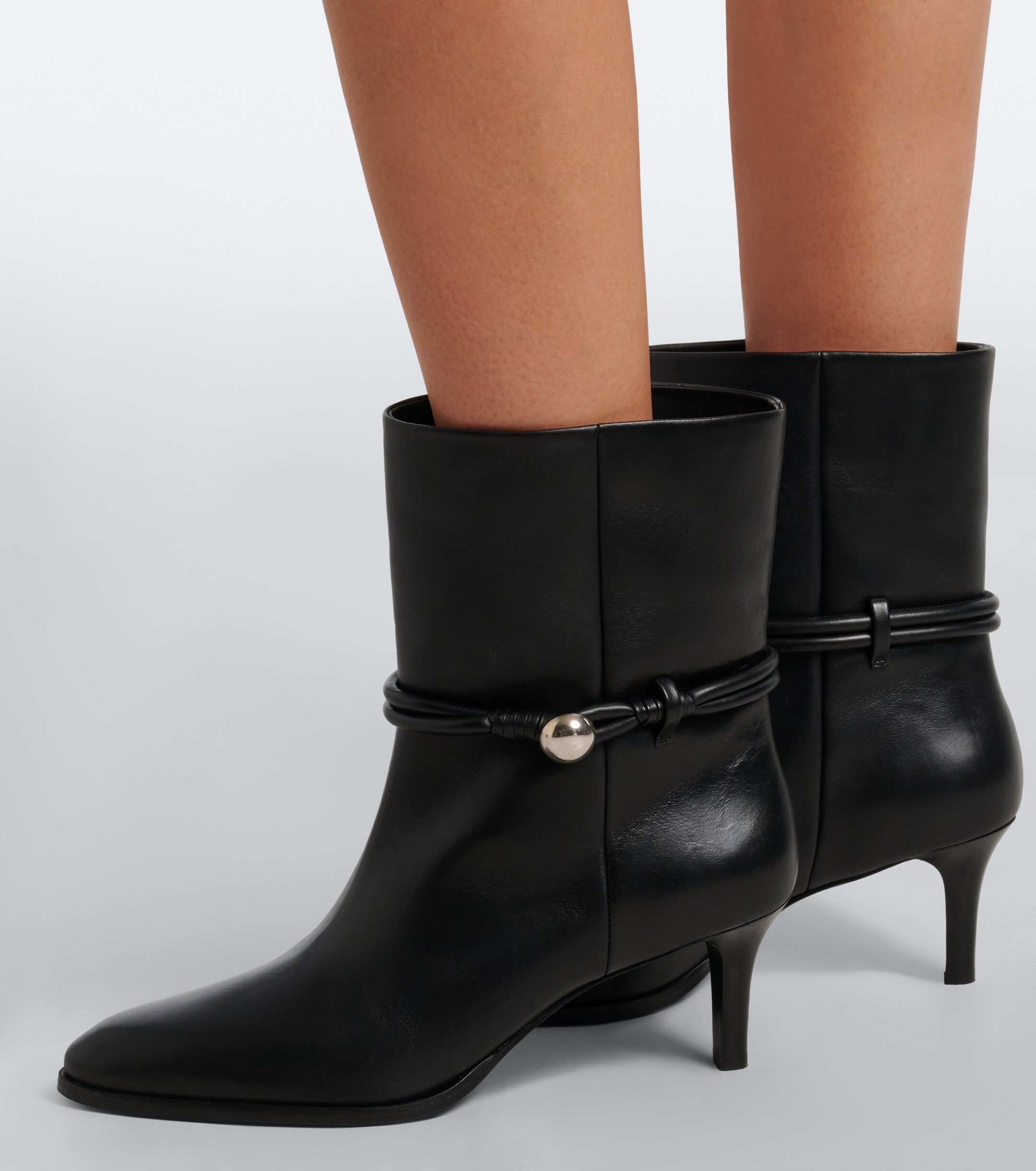 Isabel Marant Isabel Marant Telsa embellished leather ankle boots
