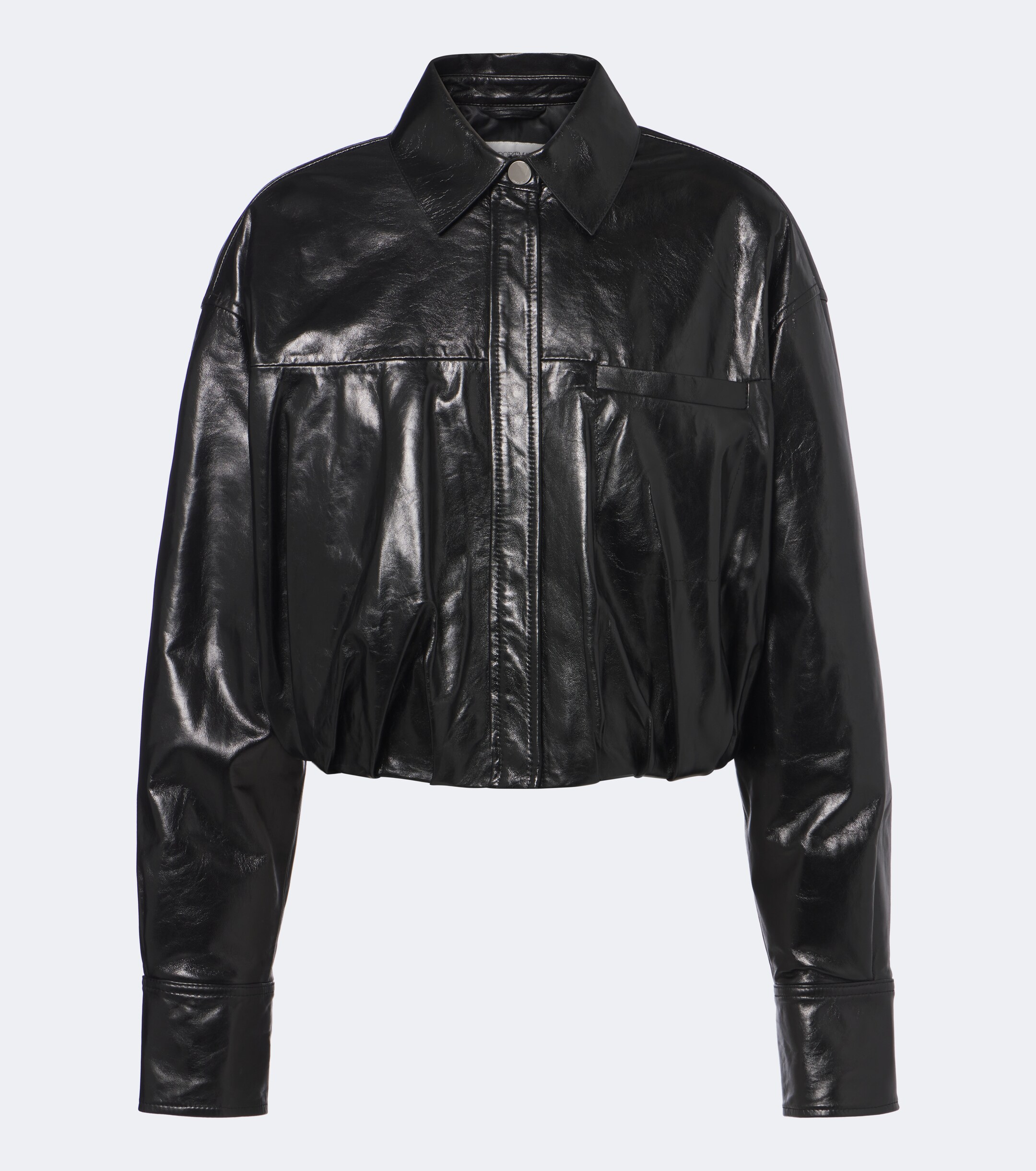 Sportmax Sportmax Cropped leather jacket