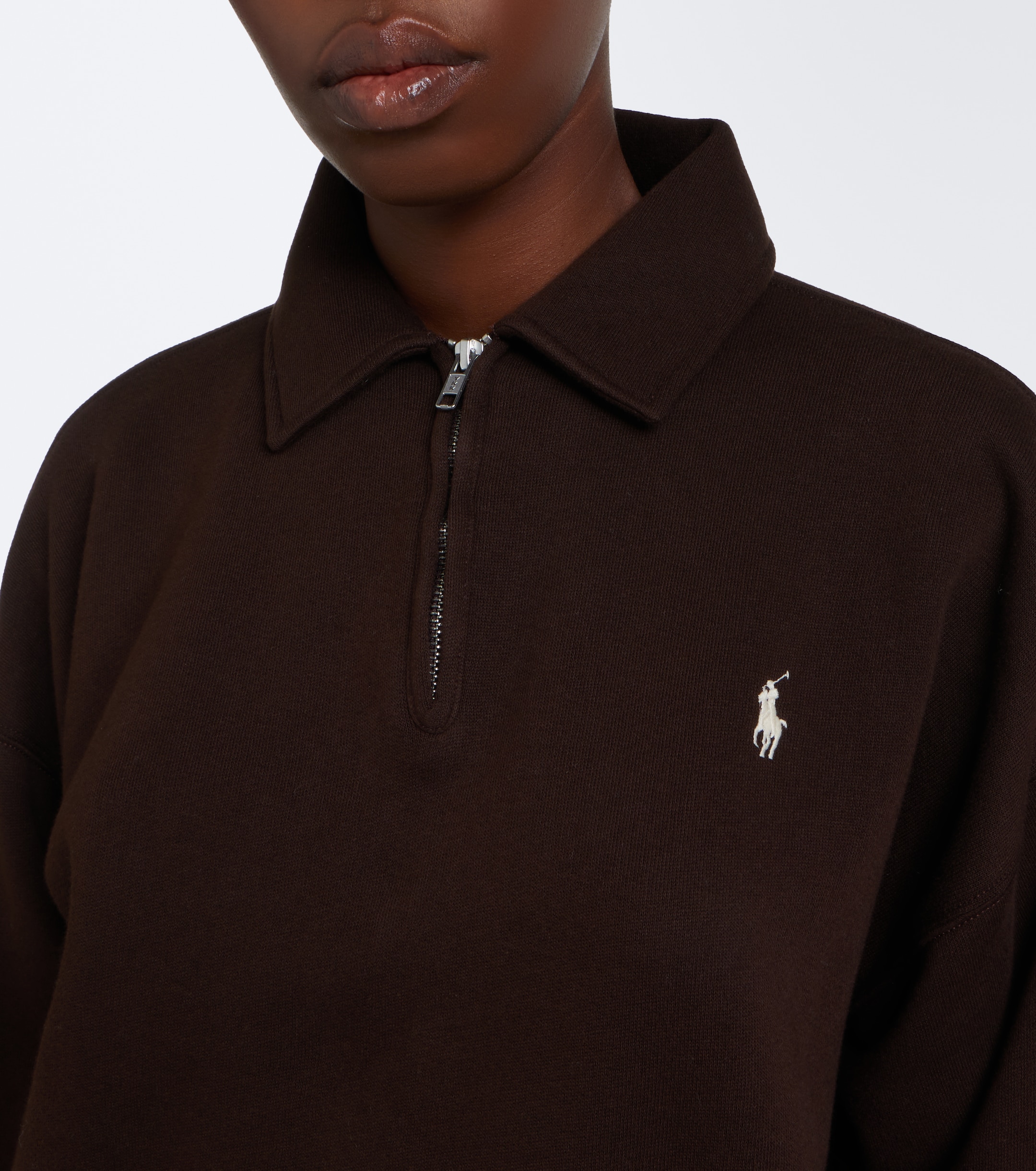 Polo Ralph Lauren Polo Ralph Lauren Cotton-blend jersey polo sweatshirt