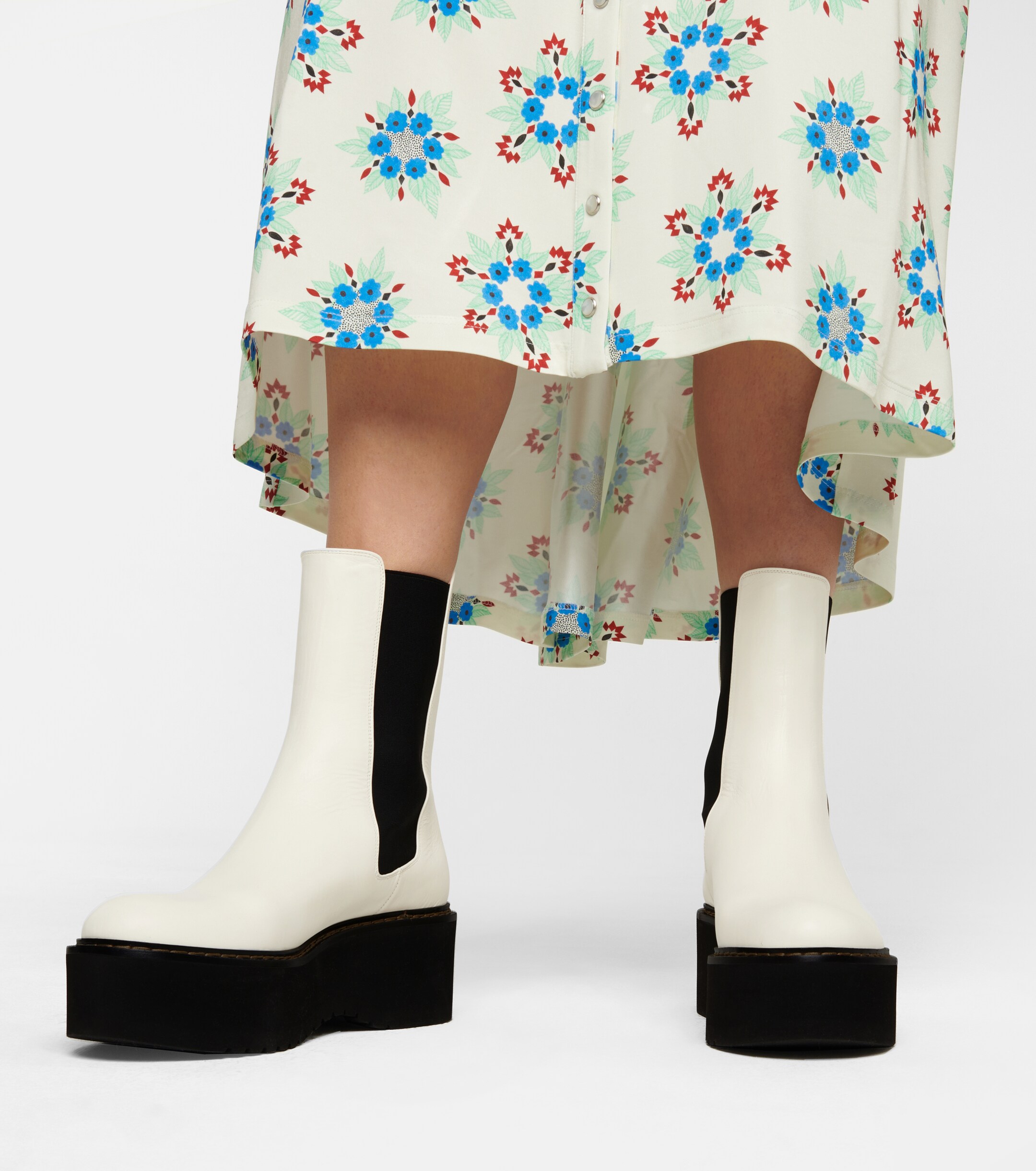 Paris Texas Leather platform Chelsea boots