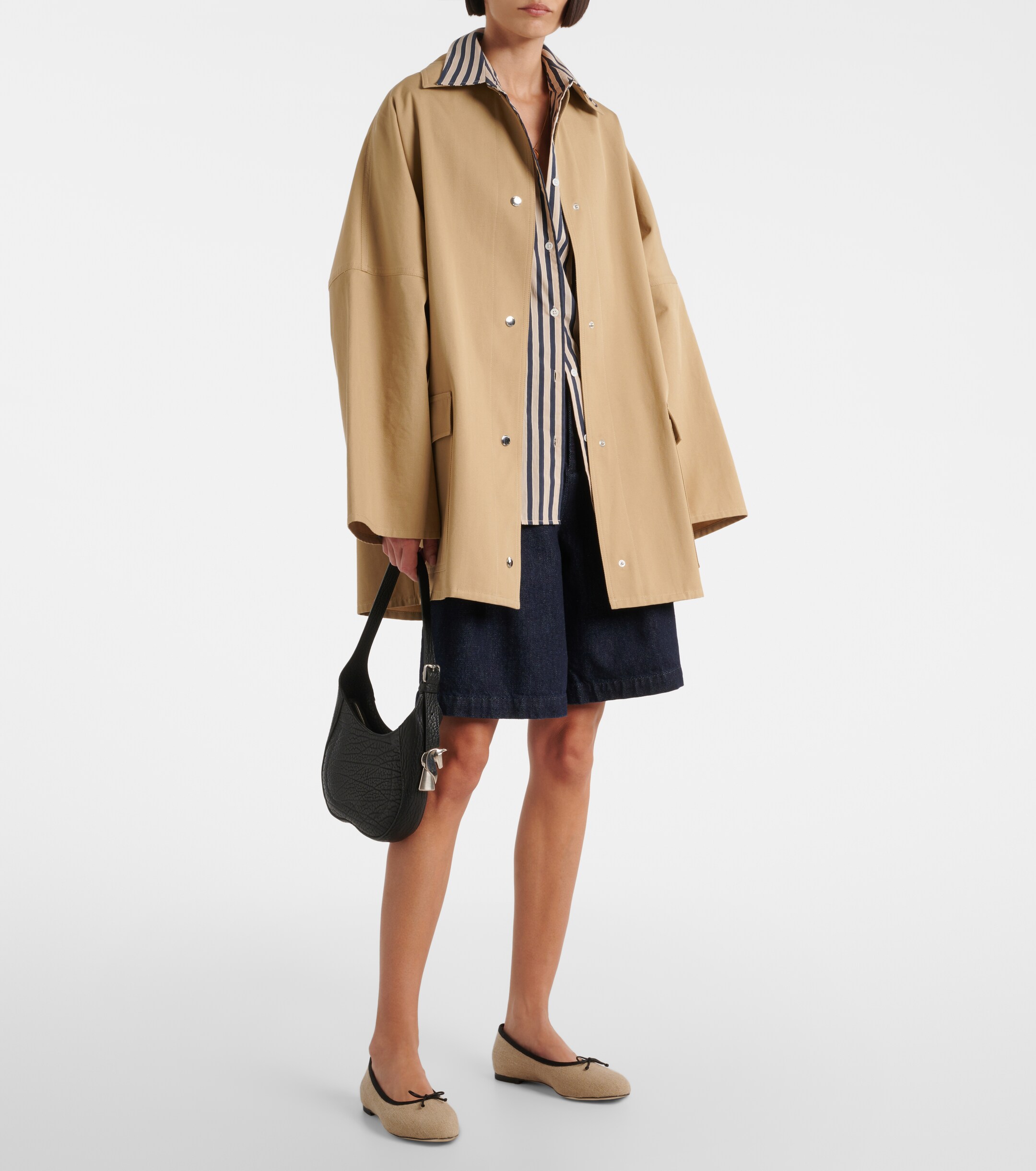 Malone Souliers x Tabitha Simmons Misty canvas ballet flats