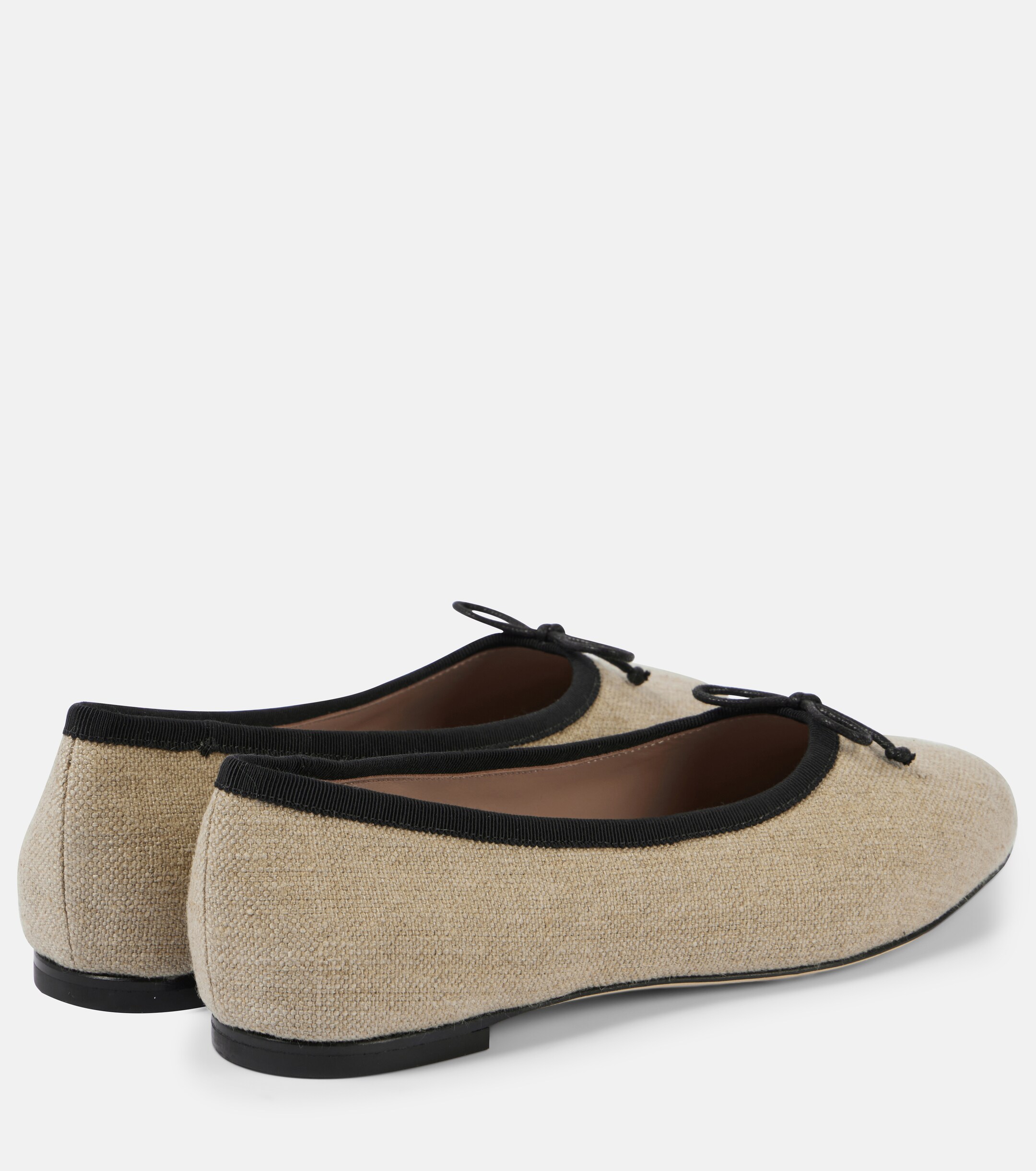 Malone Souliers x Tabitha Simmons Misty canvas ballet flats