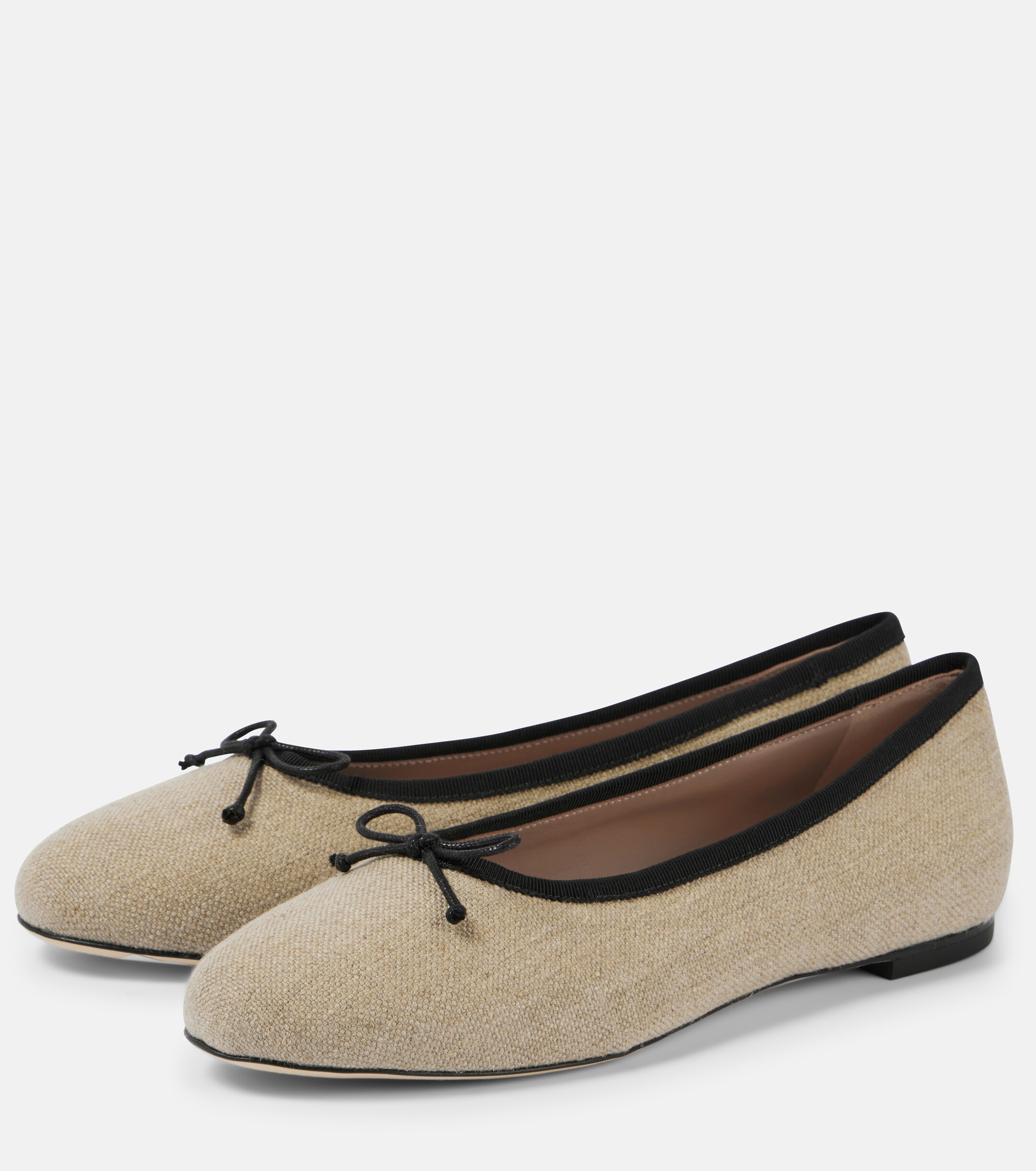 Malone Souliers x Tabitha Simmons Misty canvas ballet flats