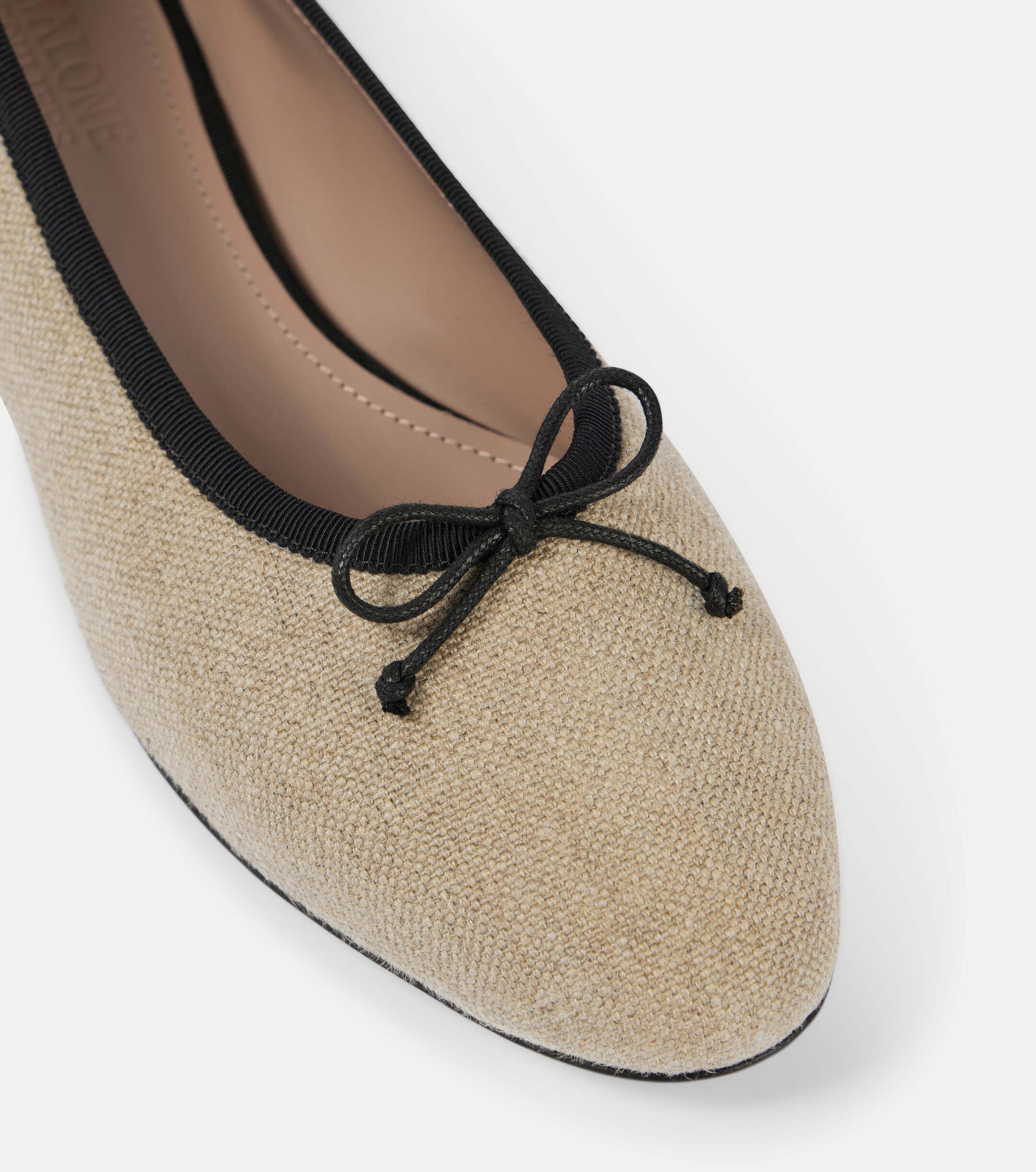 Malone Souliers x Tabitha Simmons Misty canvas ballet flats