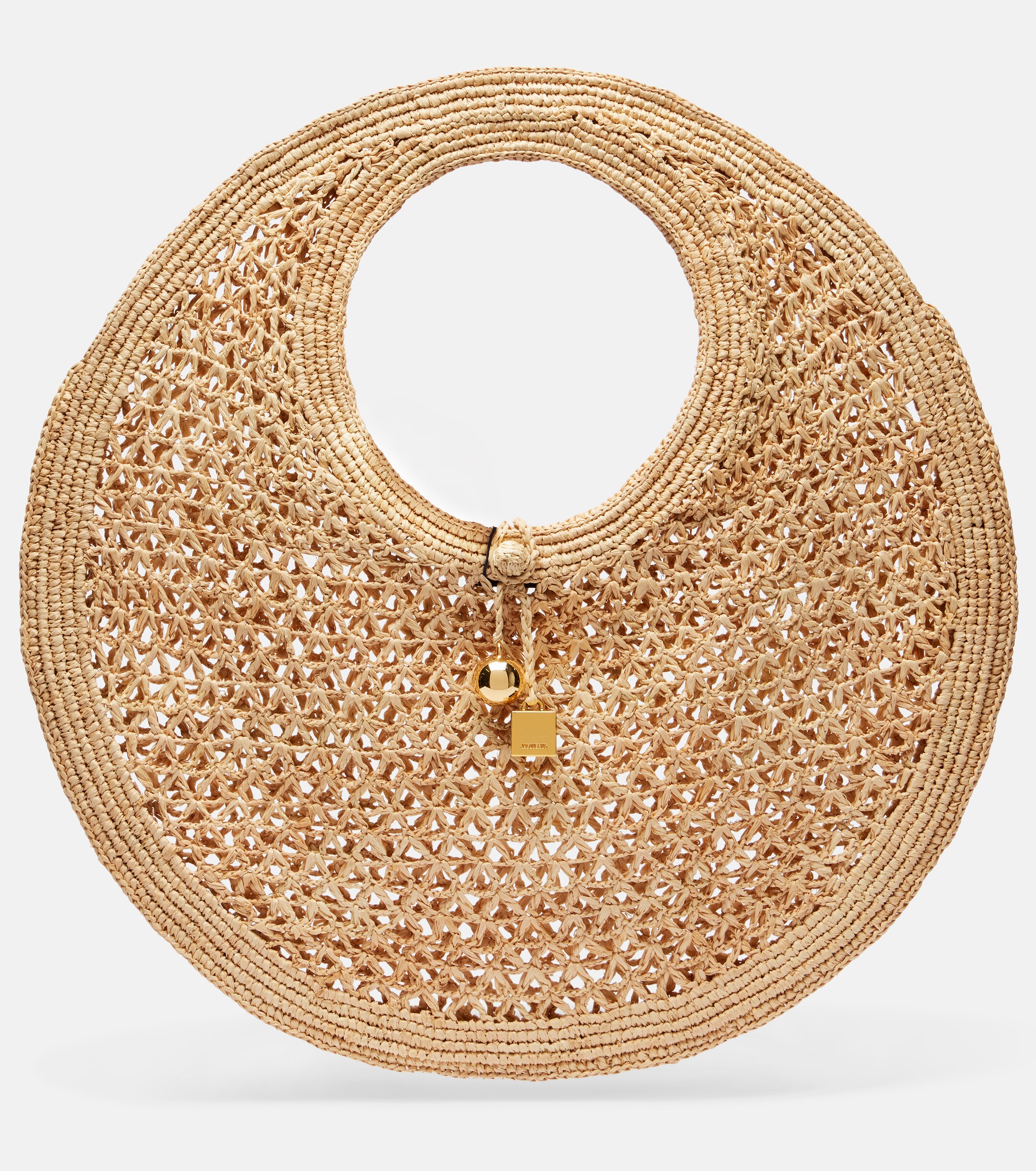 Jacquemus Spiaggia raffia tote bag