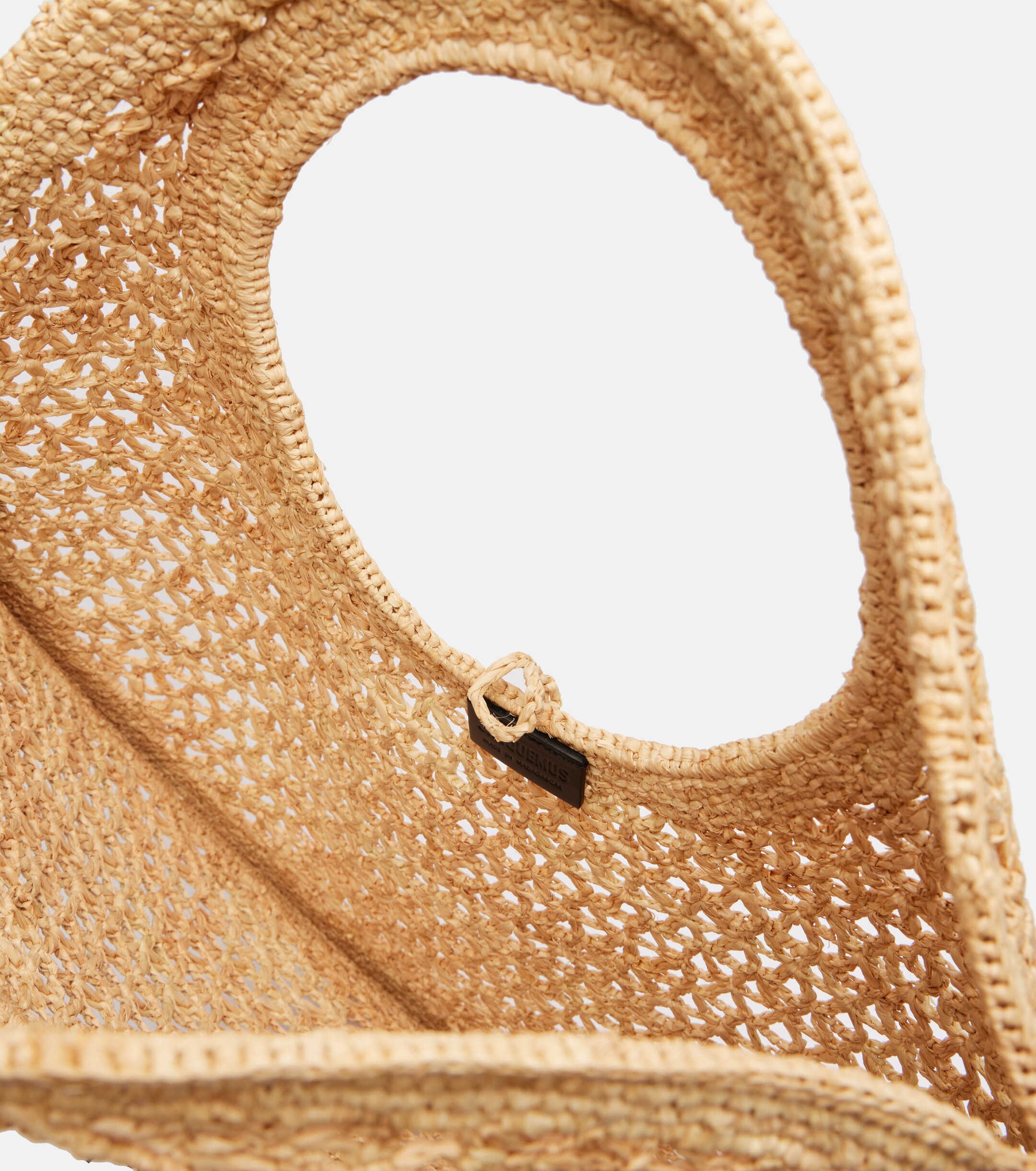 Jacquemus Spiaggia raffia tote bag