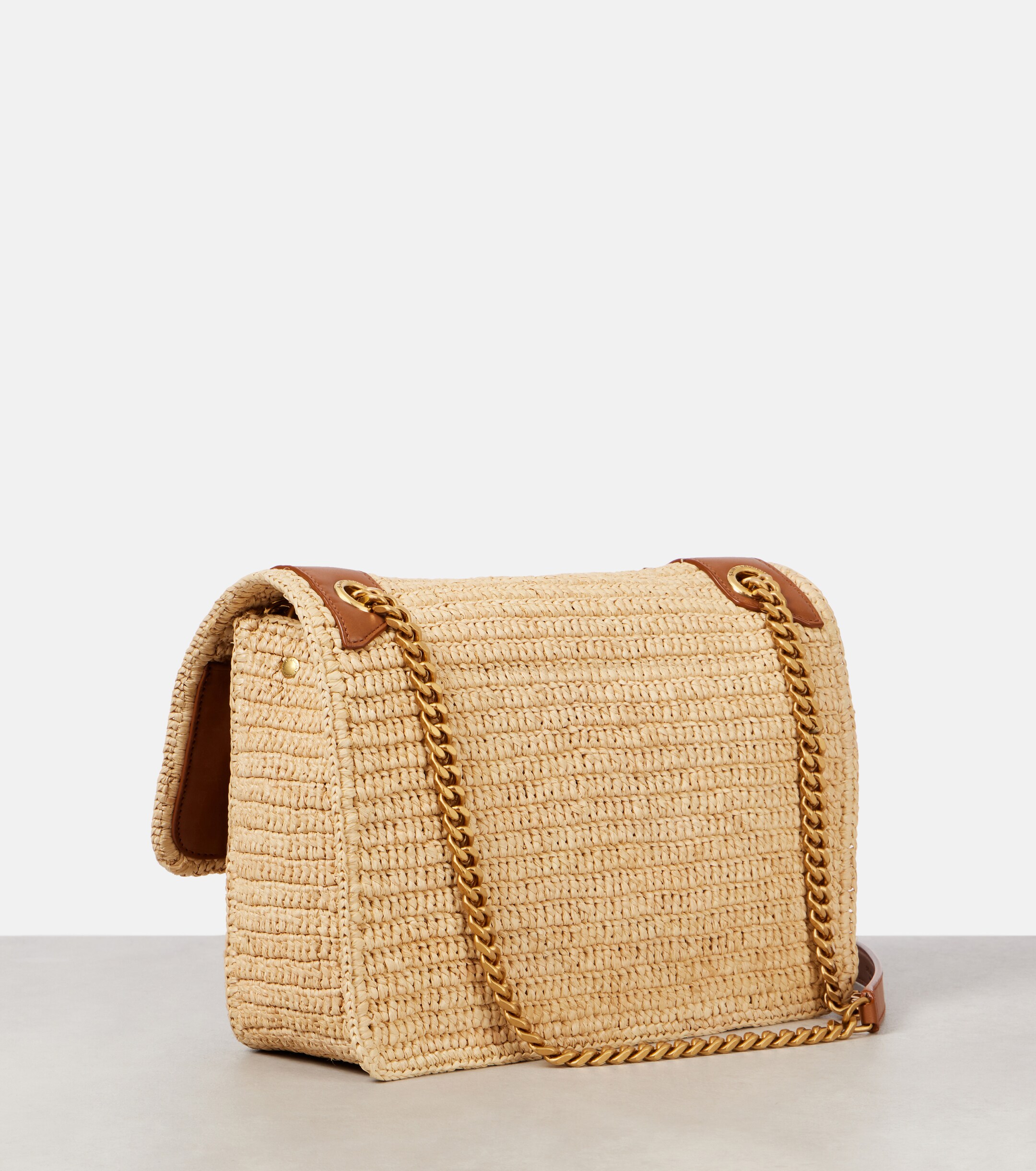 Saint Laurent Niki Medium raffia shoulder bag