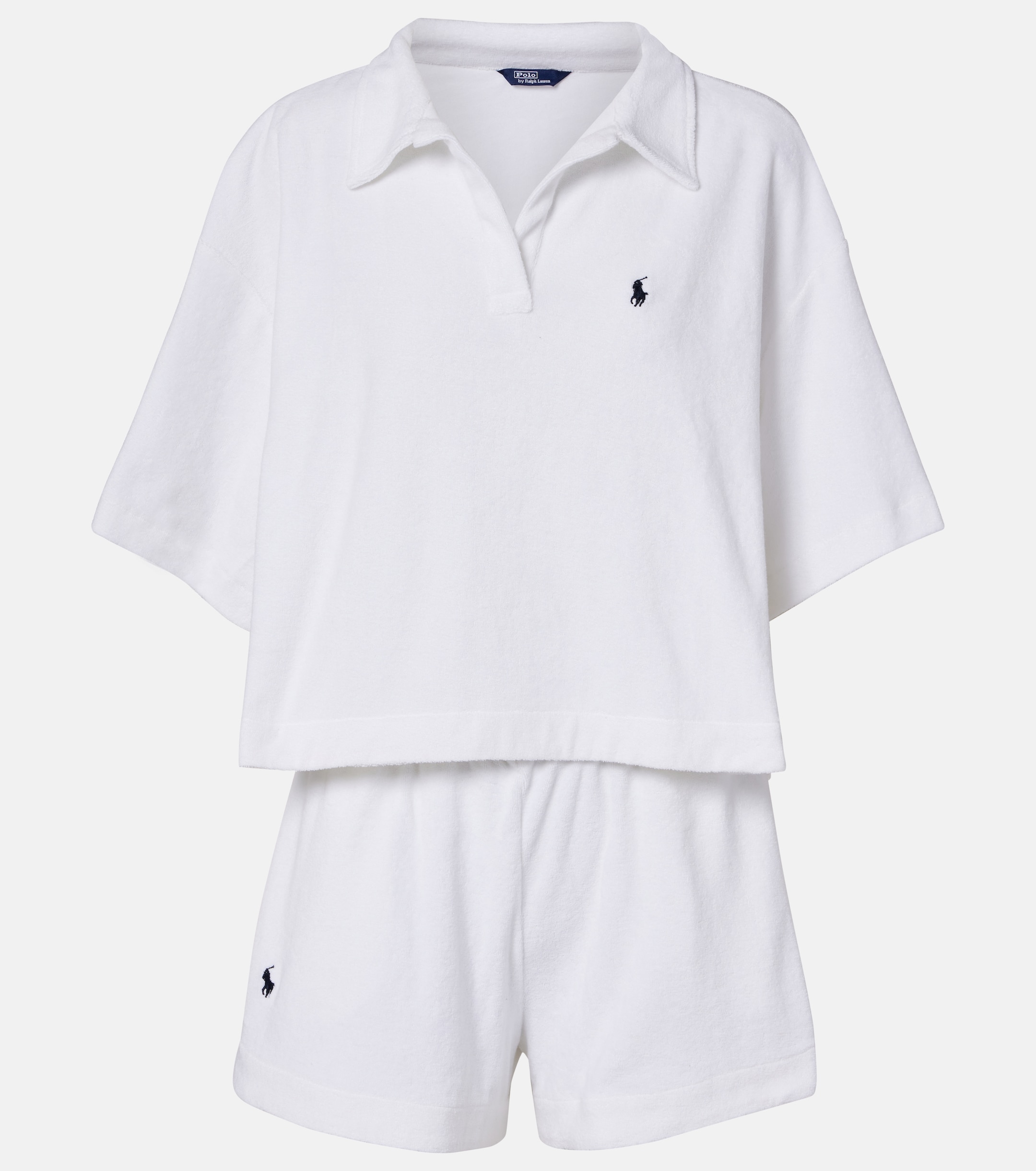 Polo Ralph Lauren Polo Ralph Lauren Cotton terry polo shirt and shorts set
