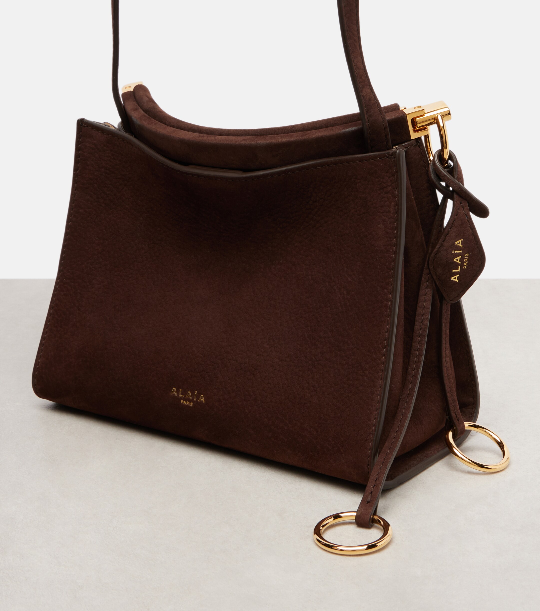 Alaïa Le Click Small suede shoulder bag