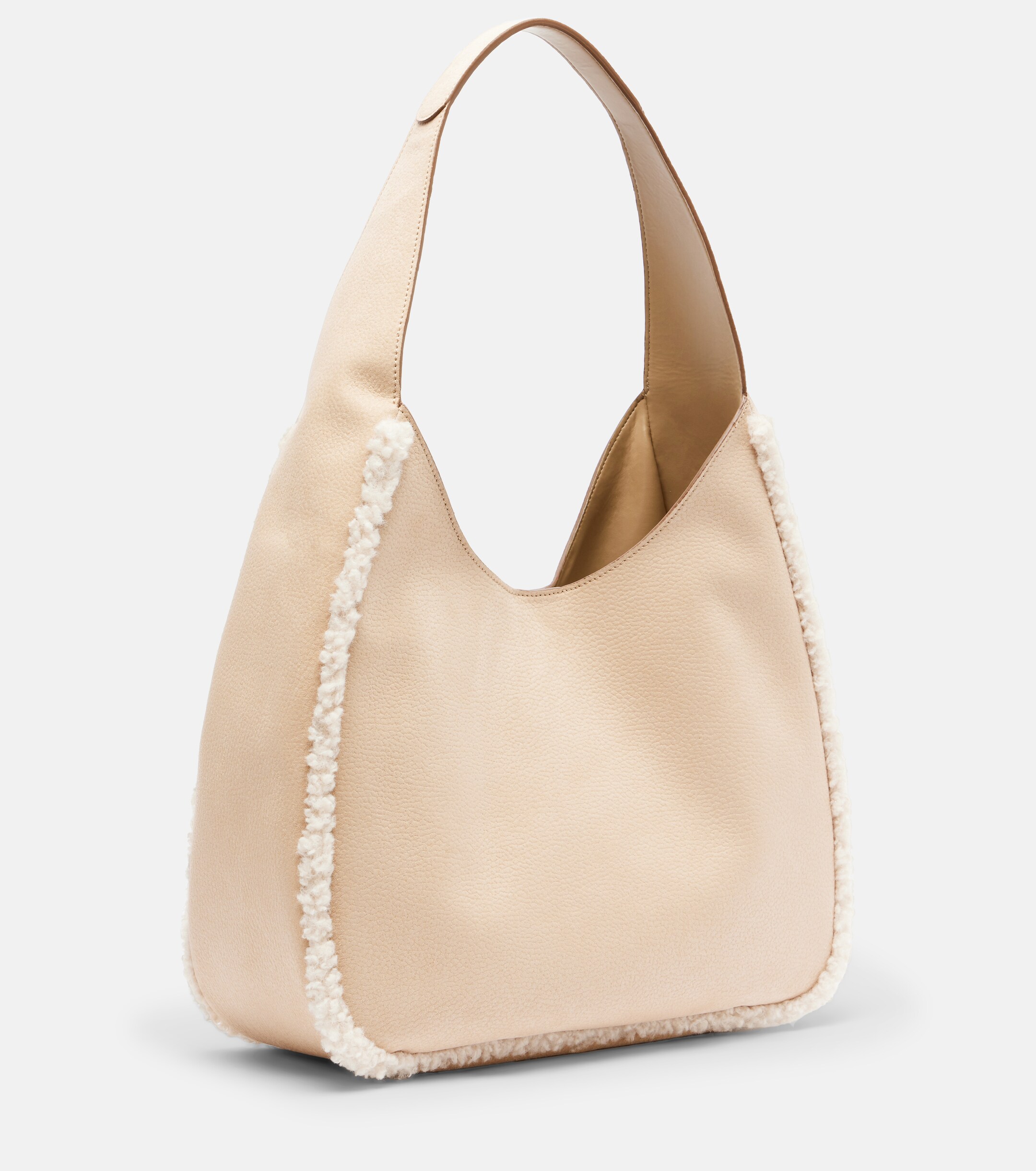 Stella McCartney Teddy-trimmed shoulder bag