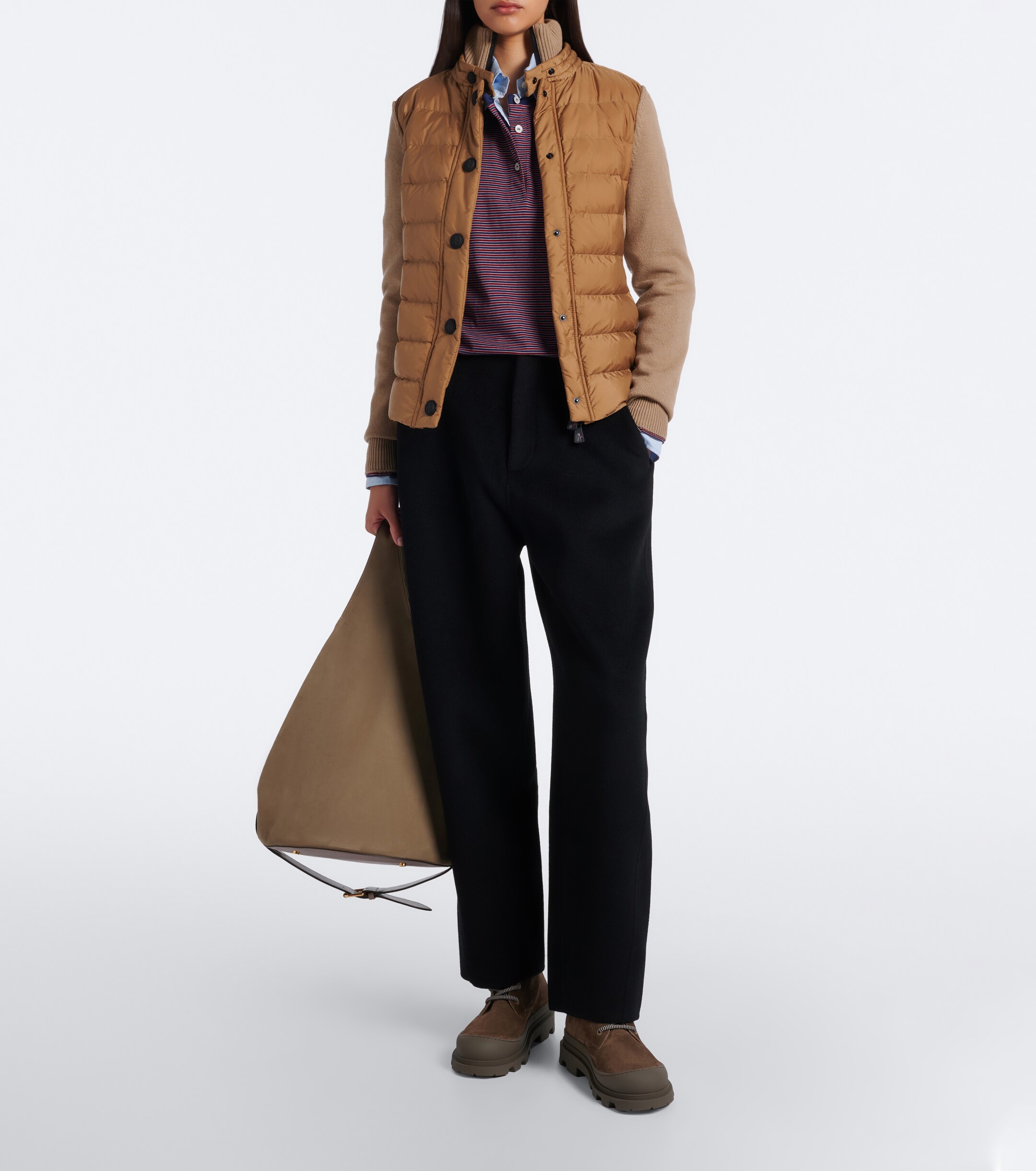 MONCLER GRENOBLE Moncler Grenoble Down-paneled cardigan