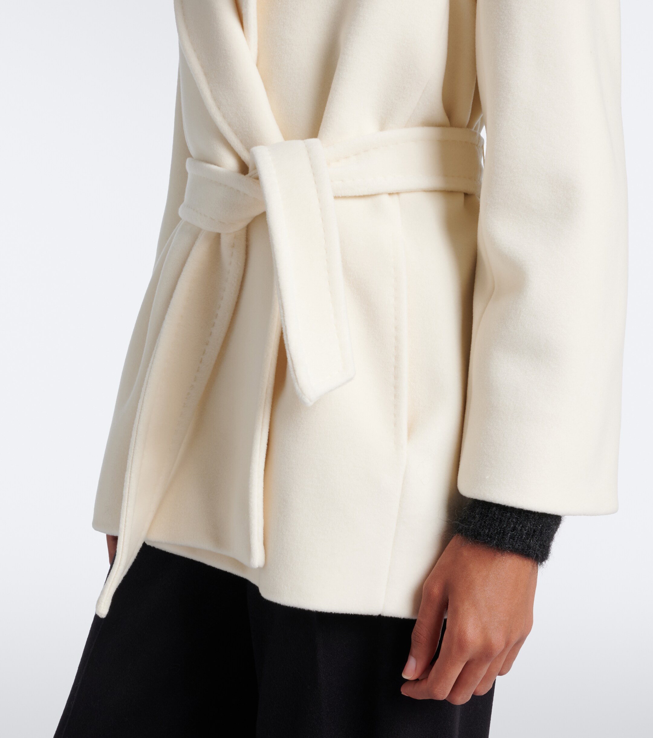 Max Mara Max Mara Virgin wool wrap coat