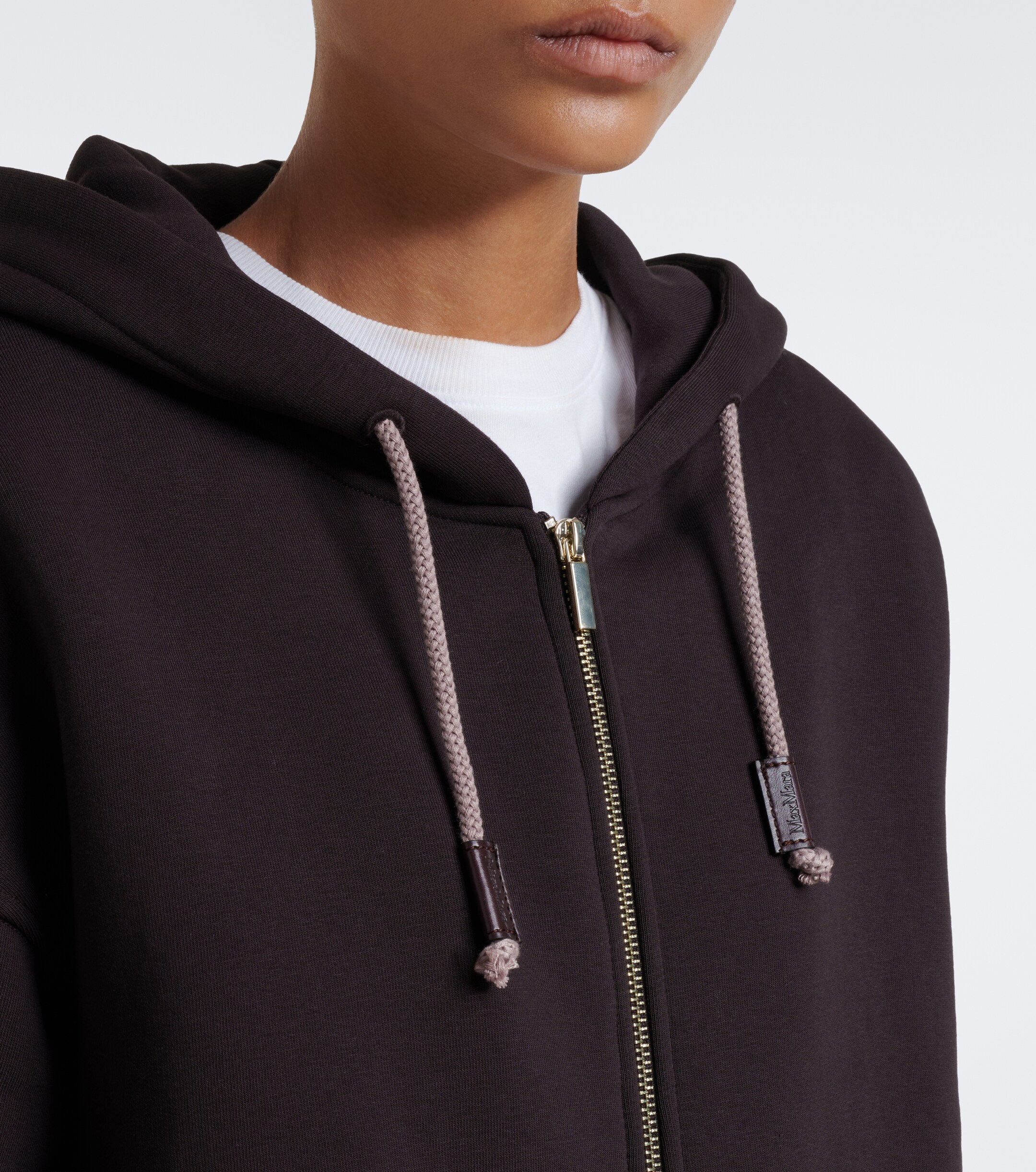 S Max Mara 'S Max Mara Cotton-blend zip-up hoodie