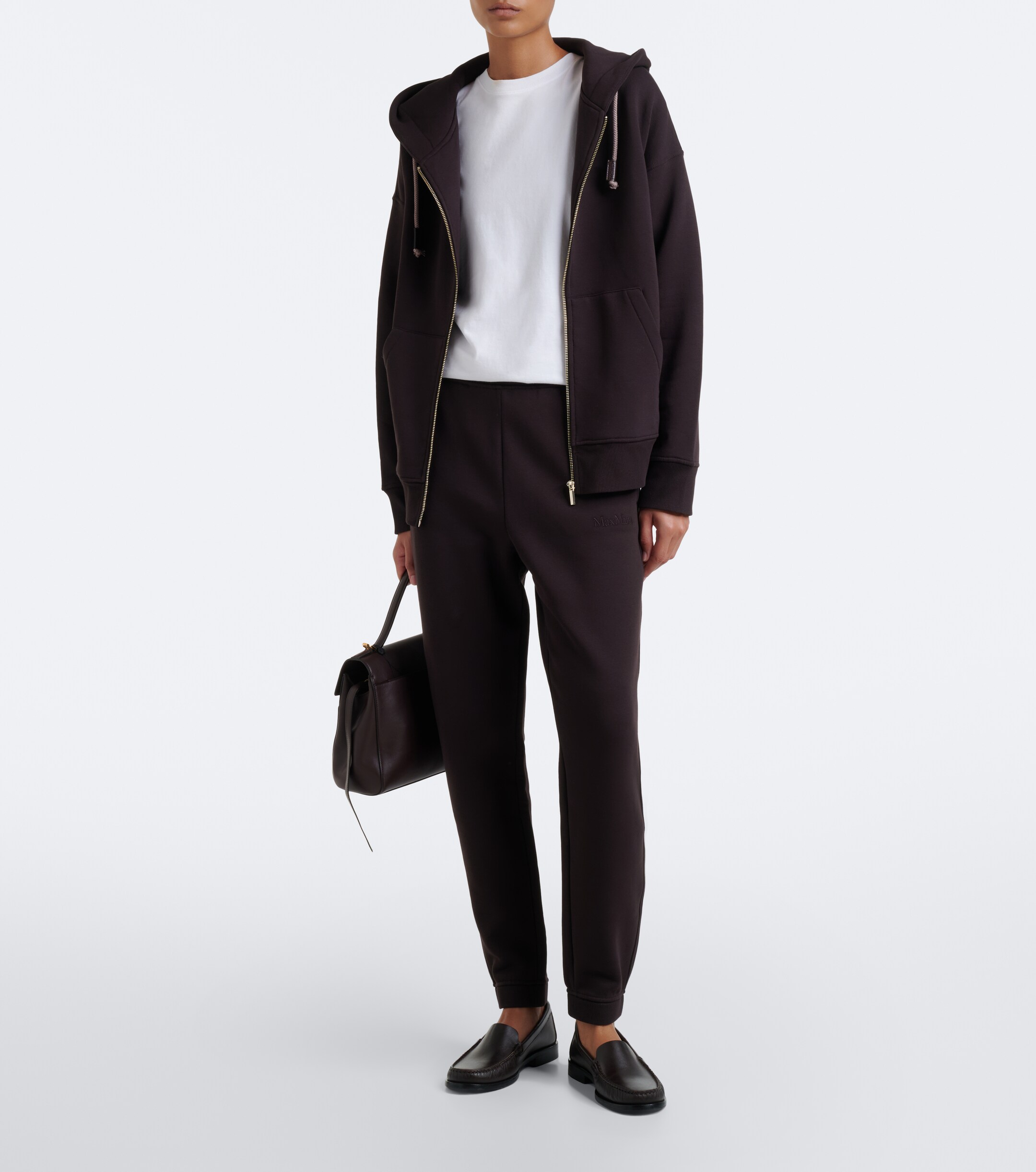 S Max Mara 'S Max Mara Cotton-blend zip-up hoodie