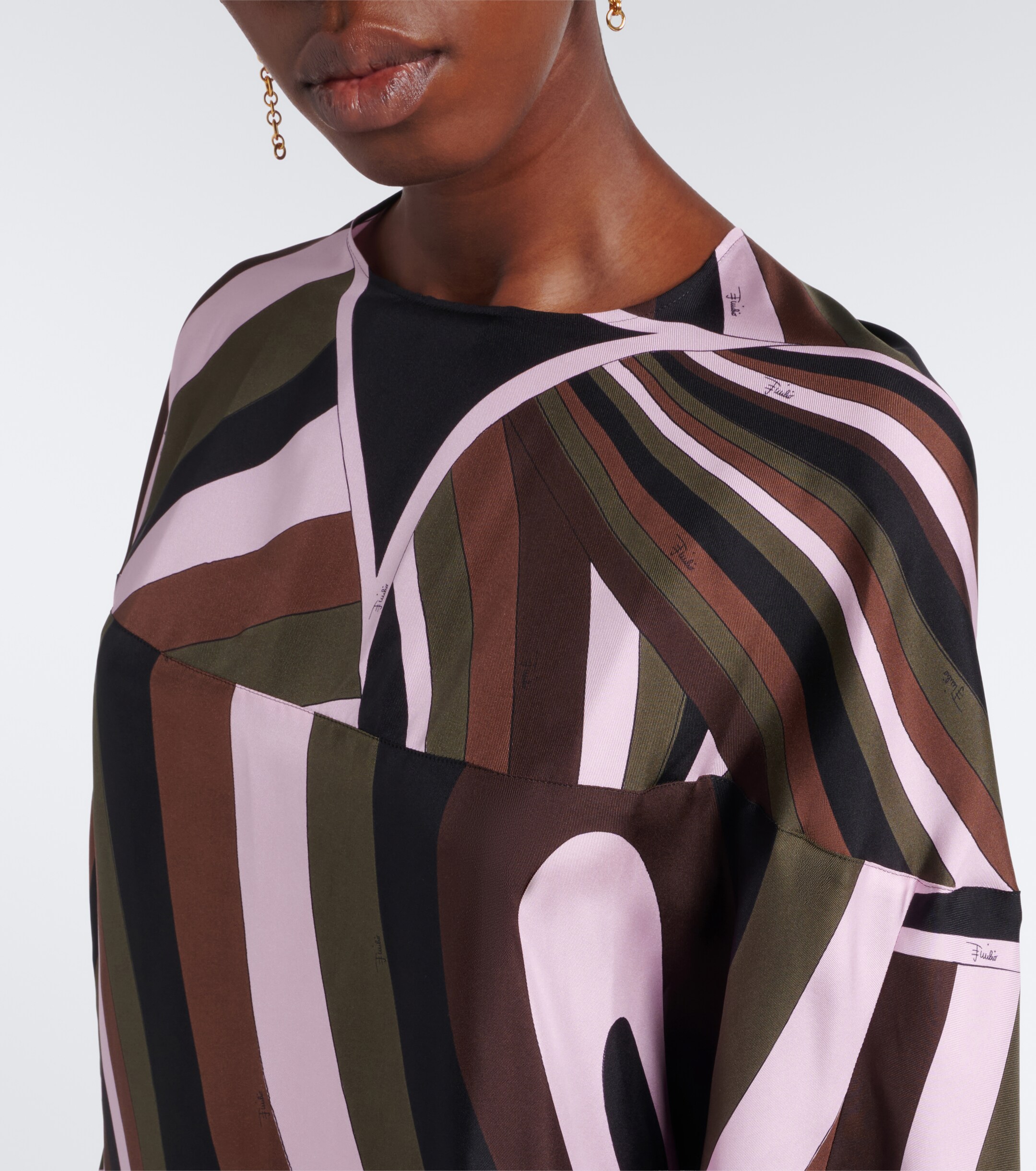 Pucci Pucci Iride crêpe de chine silk kaftan