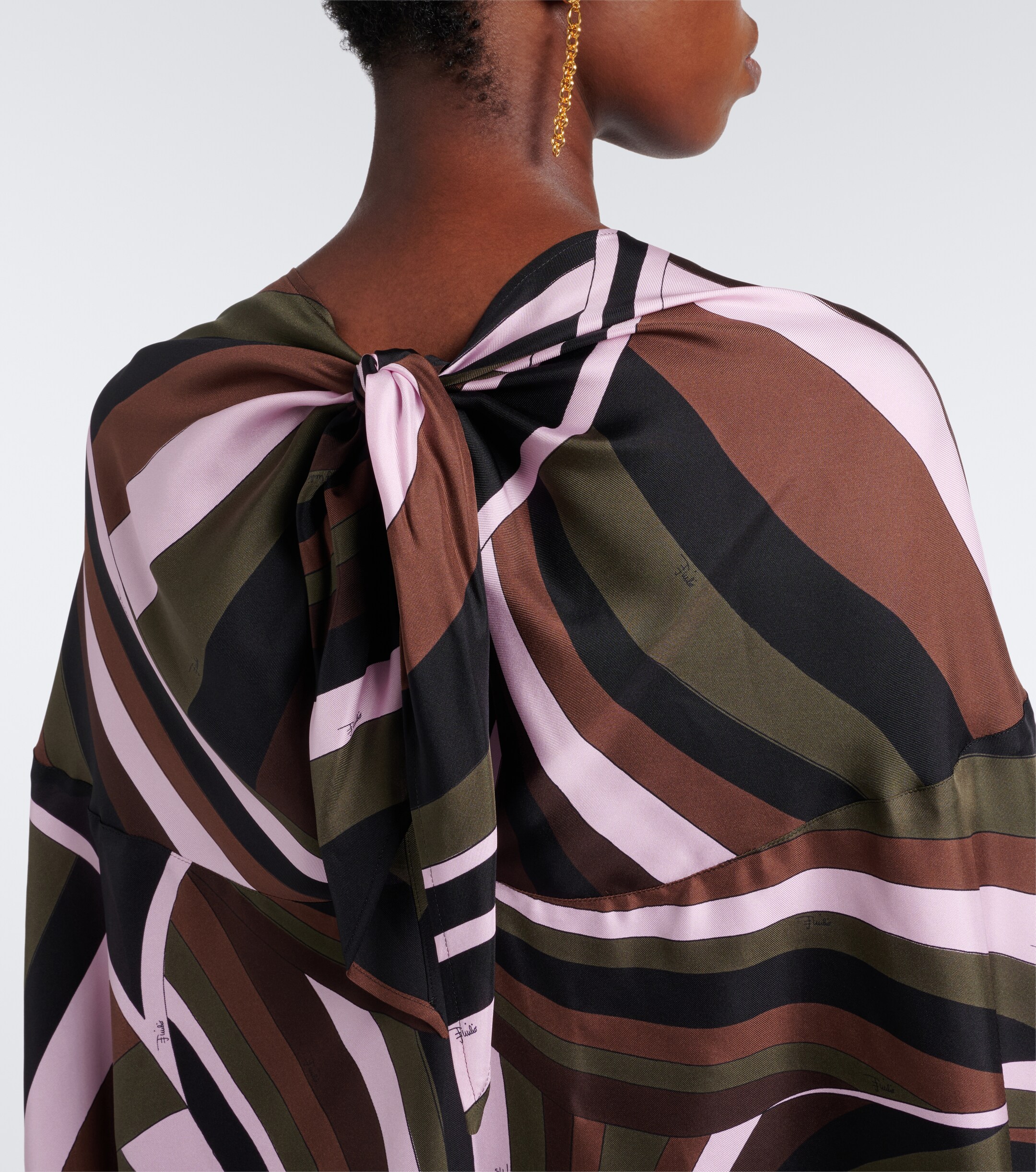 Pucci Pucci Iride crêpe de chine silk kaftan