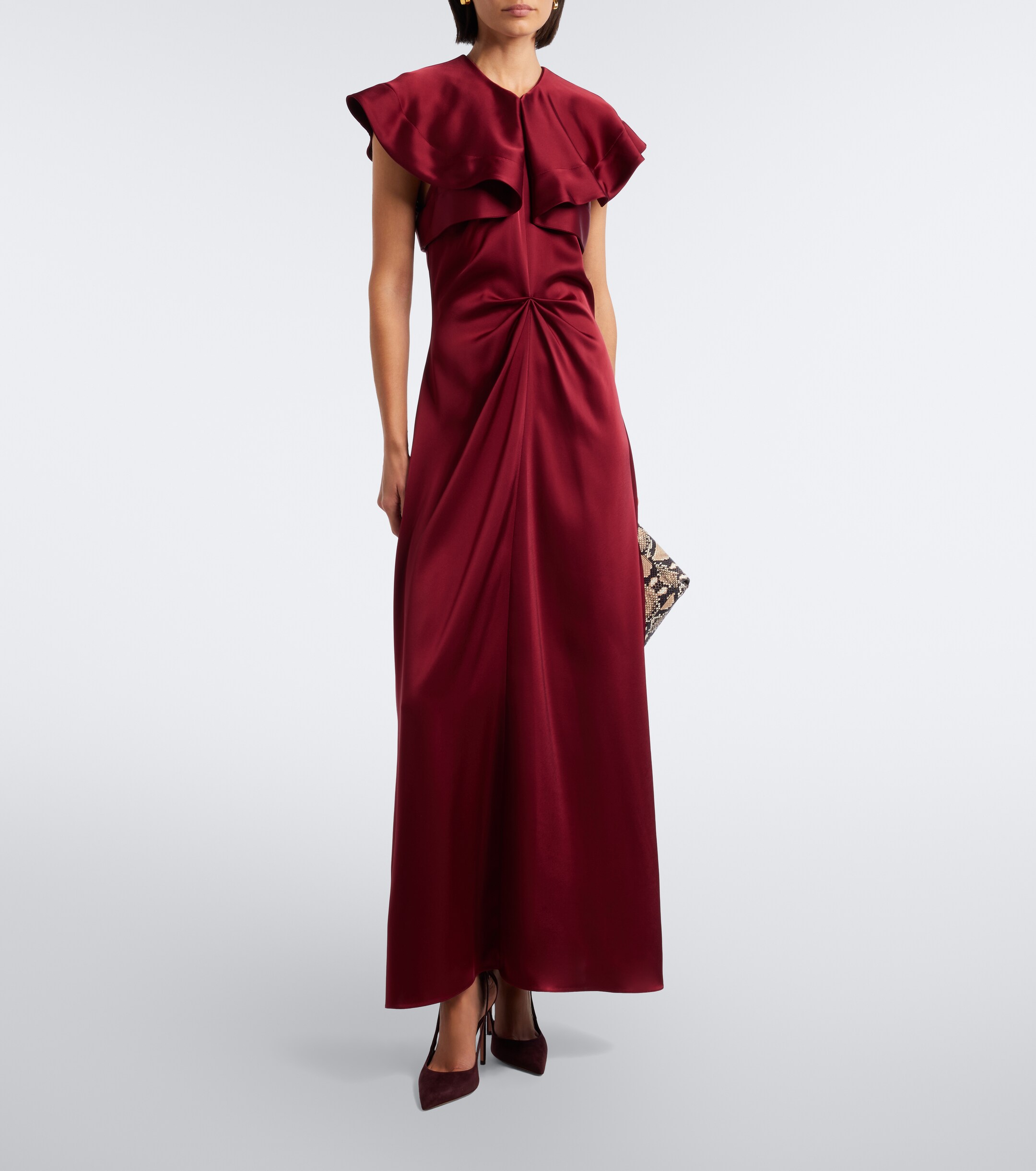 Altuzarra Altuzarra Alix gathered satin maxi dress