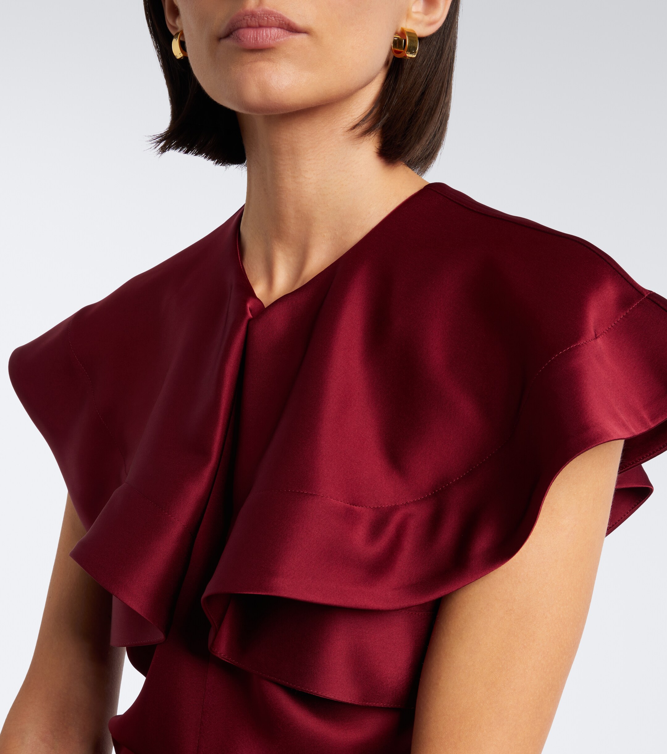 Altuzarra Altuzarra Alix gathered satin maxi dress