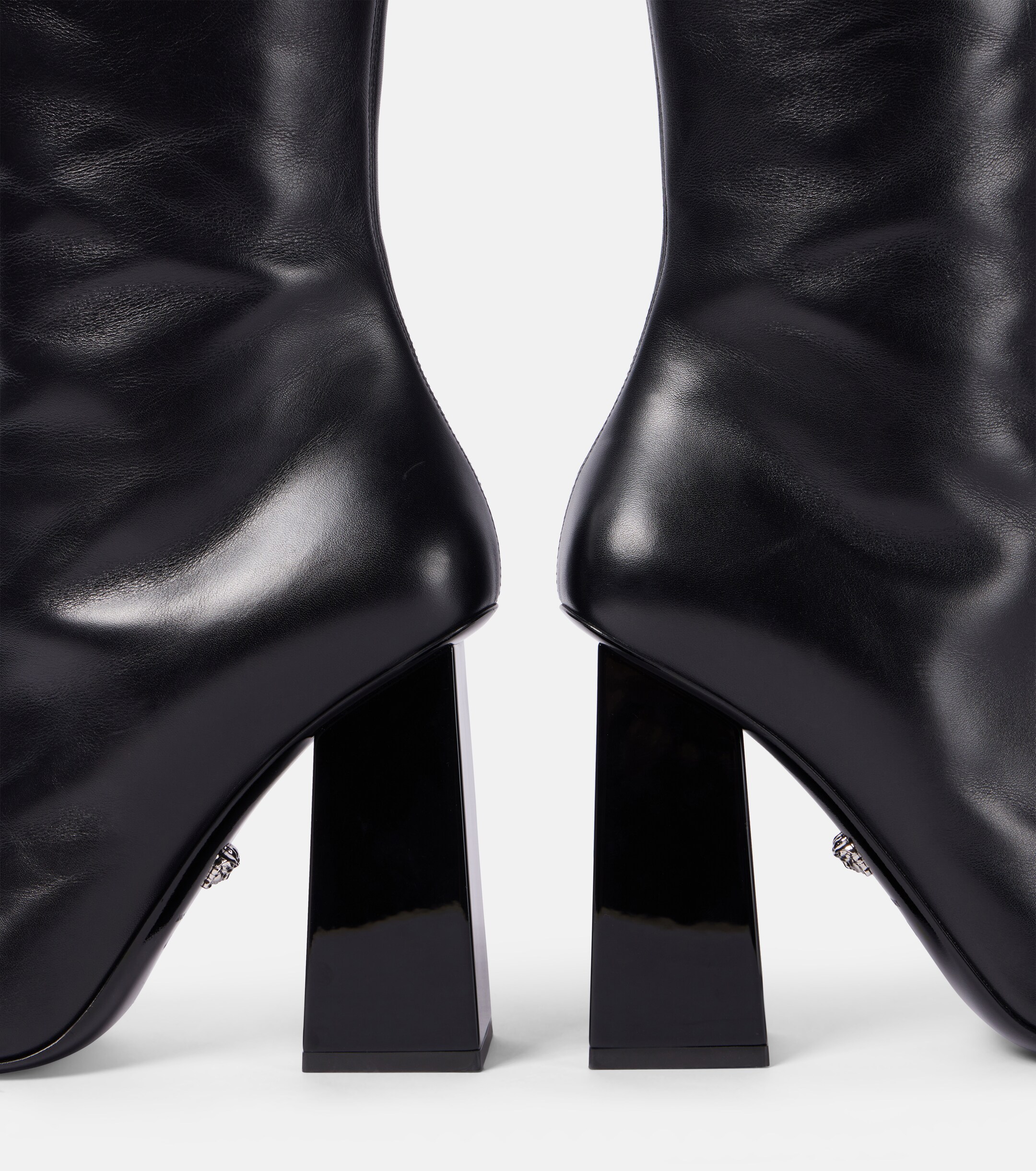Versace Gianni Ribbon leather knee-high boots thumbnail