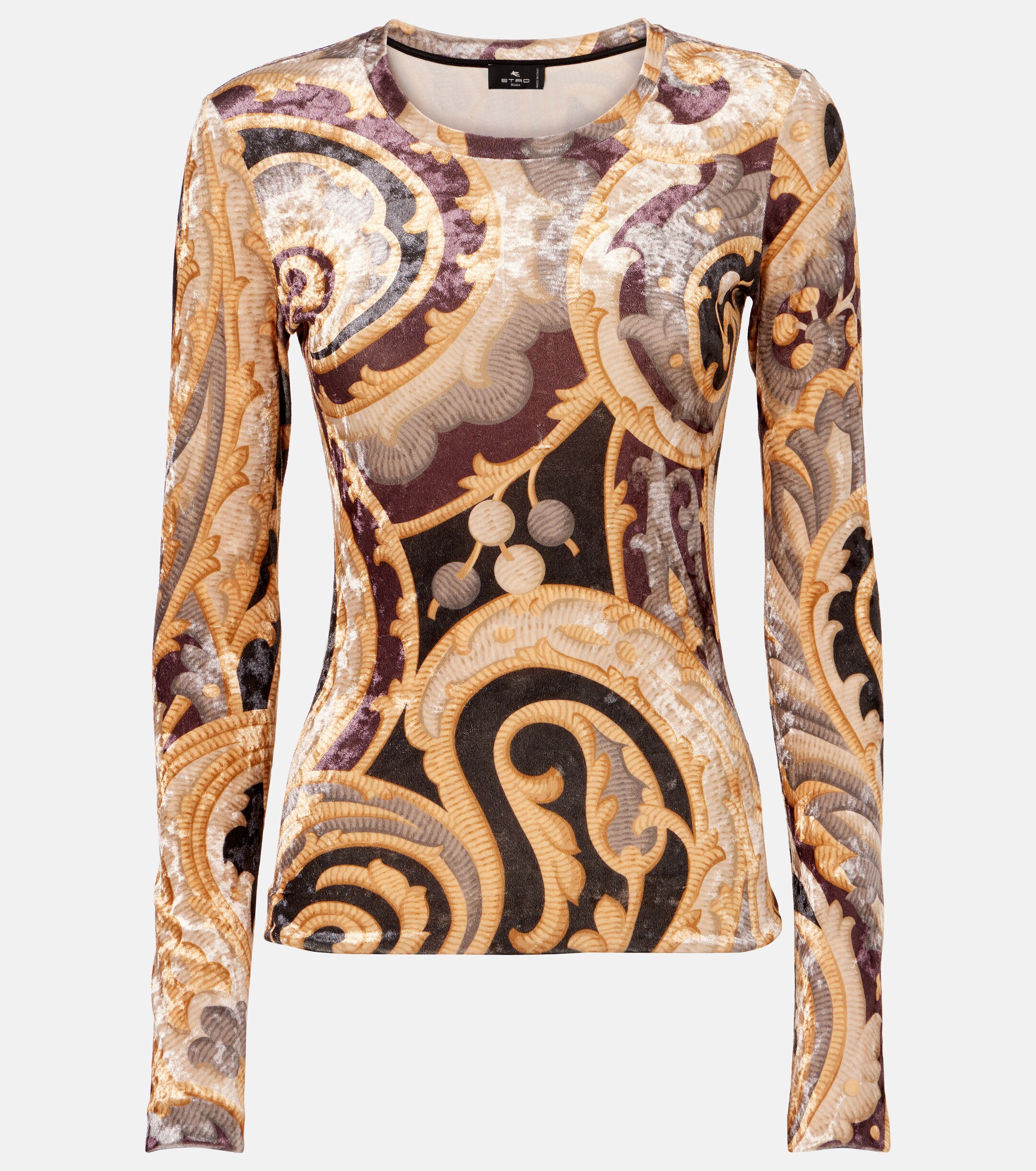 Etro Paisley velvet top thumbnail