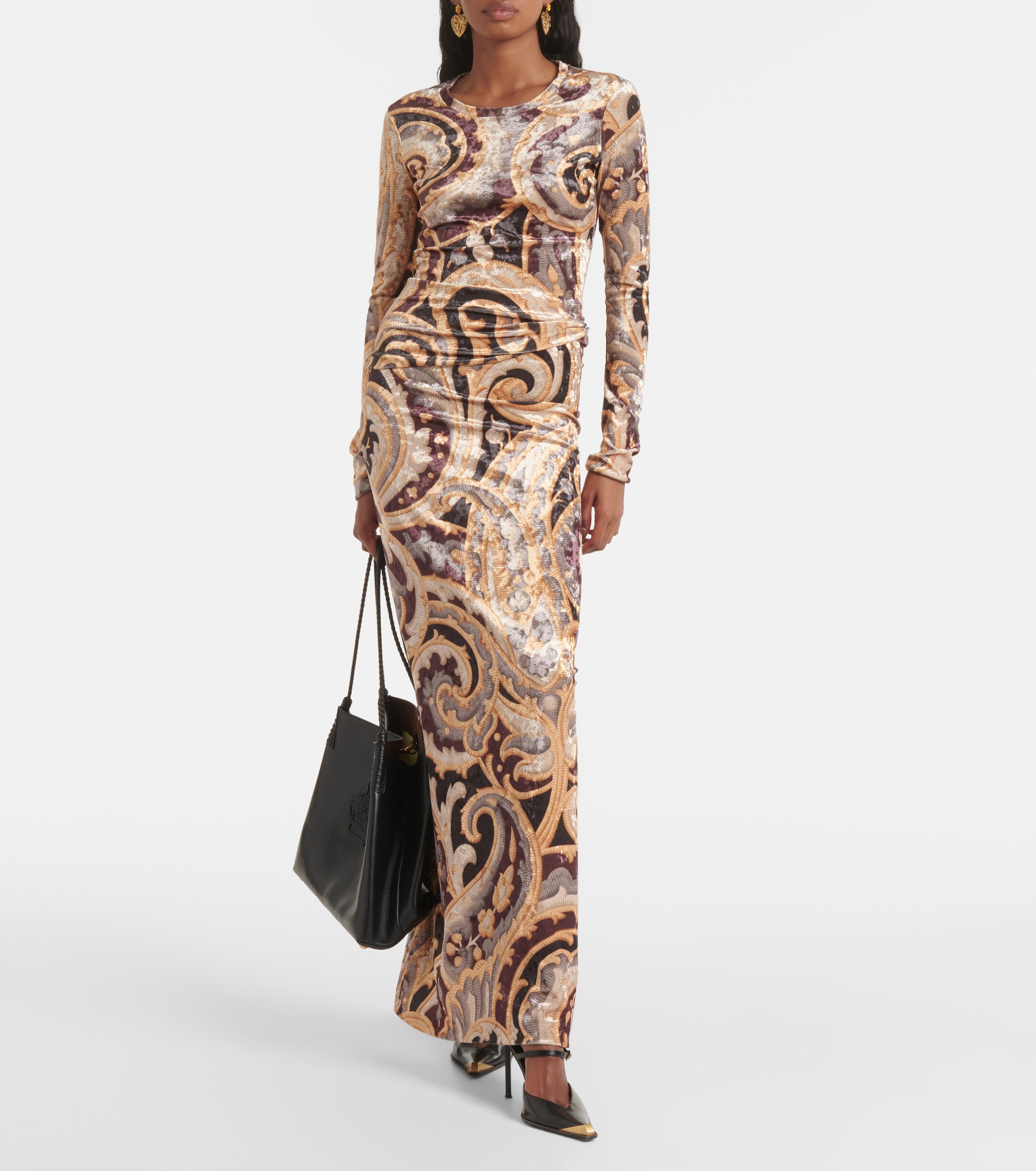 Etro Paisley velvet top