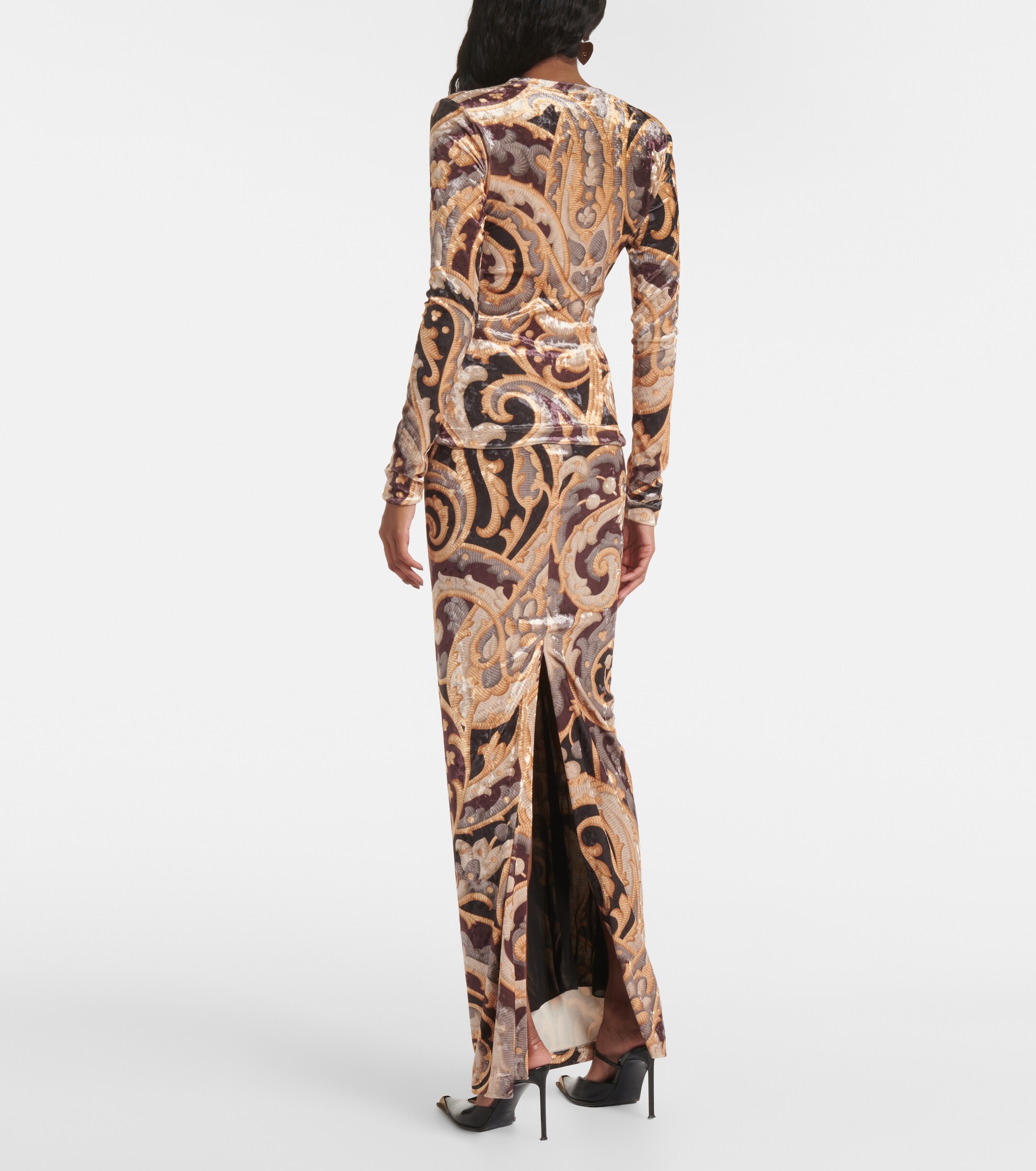 Etro Paisley velvet top thumbnail