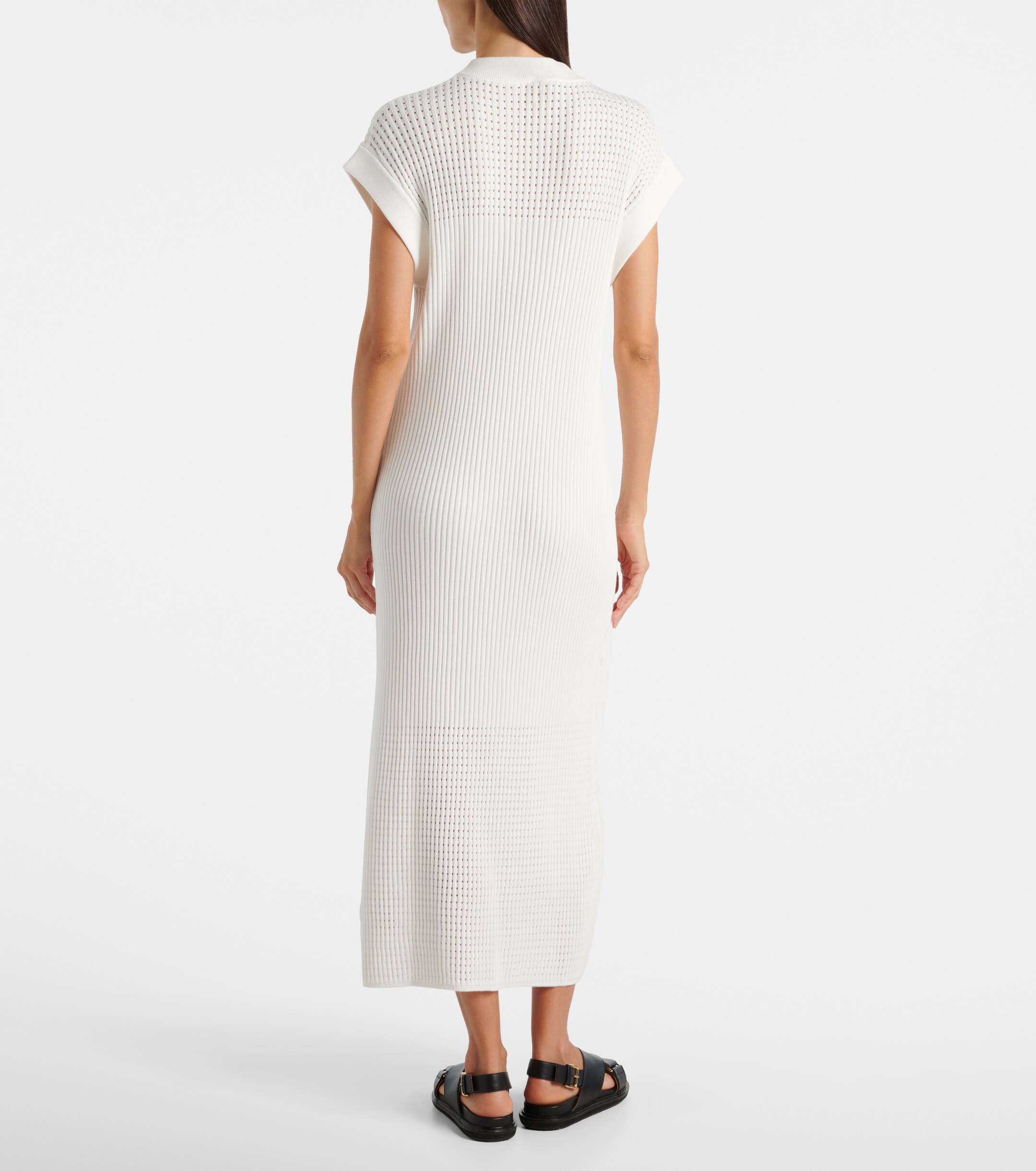Varley Varley Cheston pointelle cotton maxi dress
