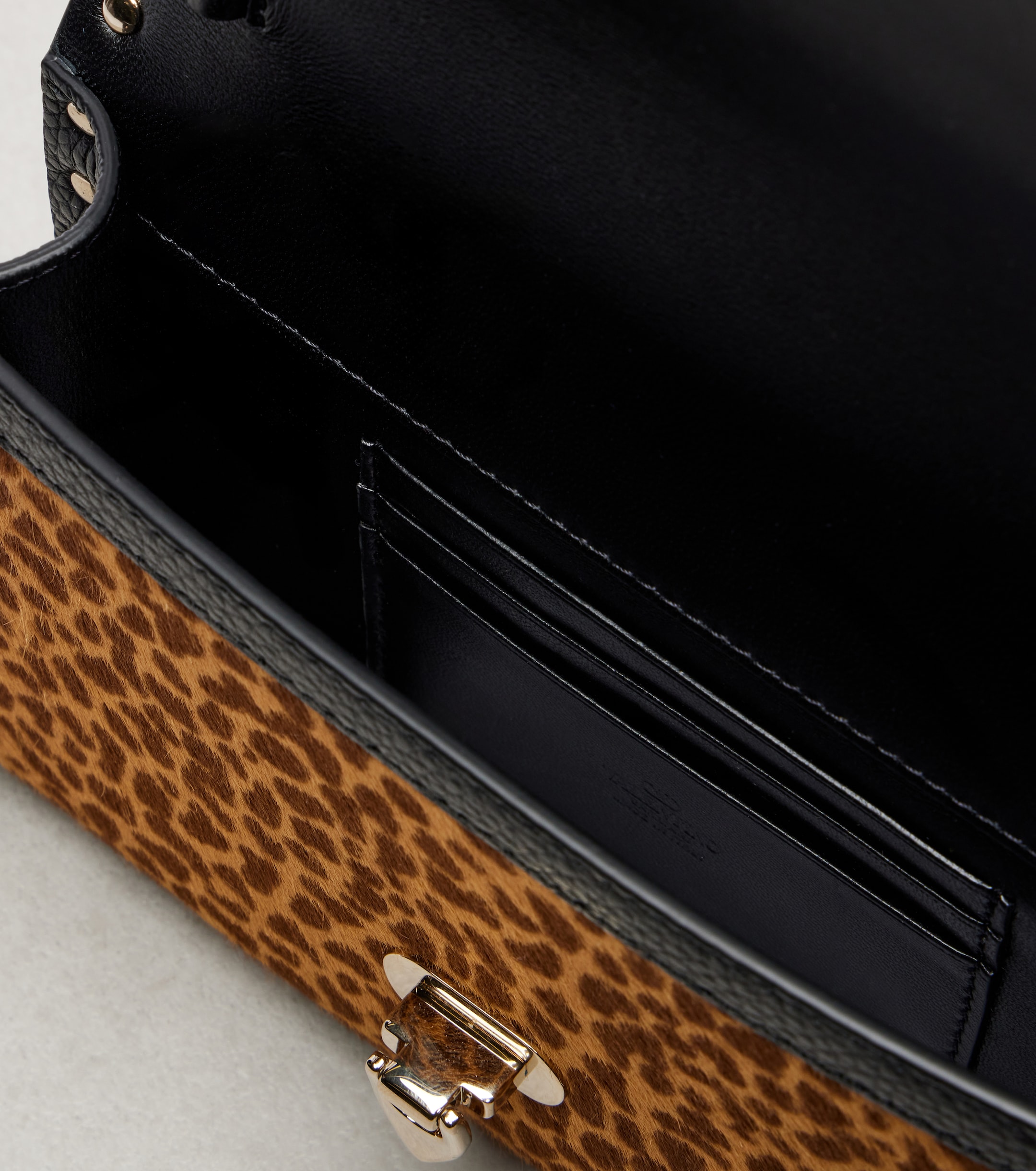 Valentino Garavani Rockstud Mini calf hair crossbody bag thumbnail