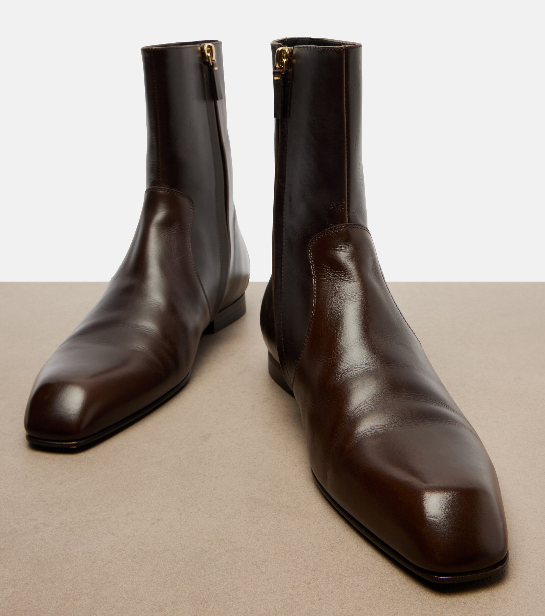 KHAITE Khaite Colt leather ankle boots