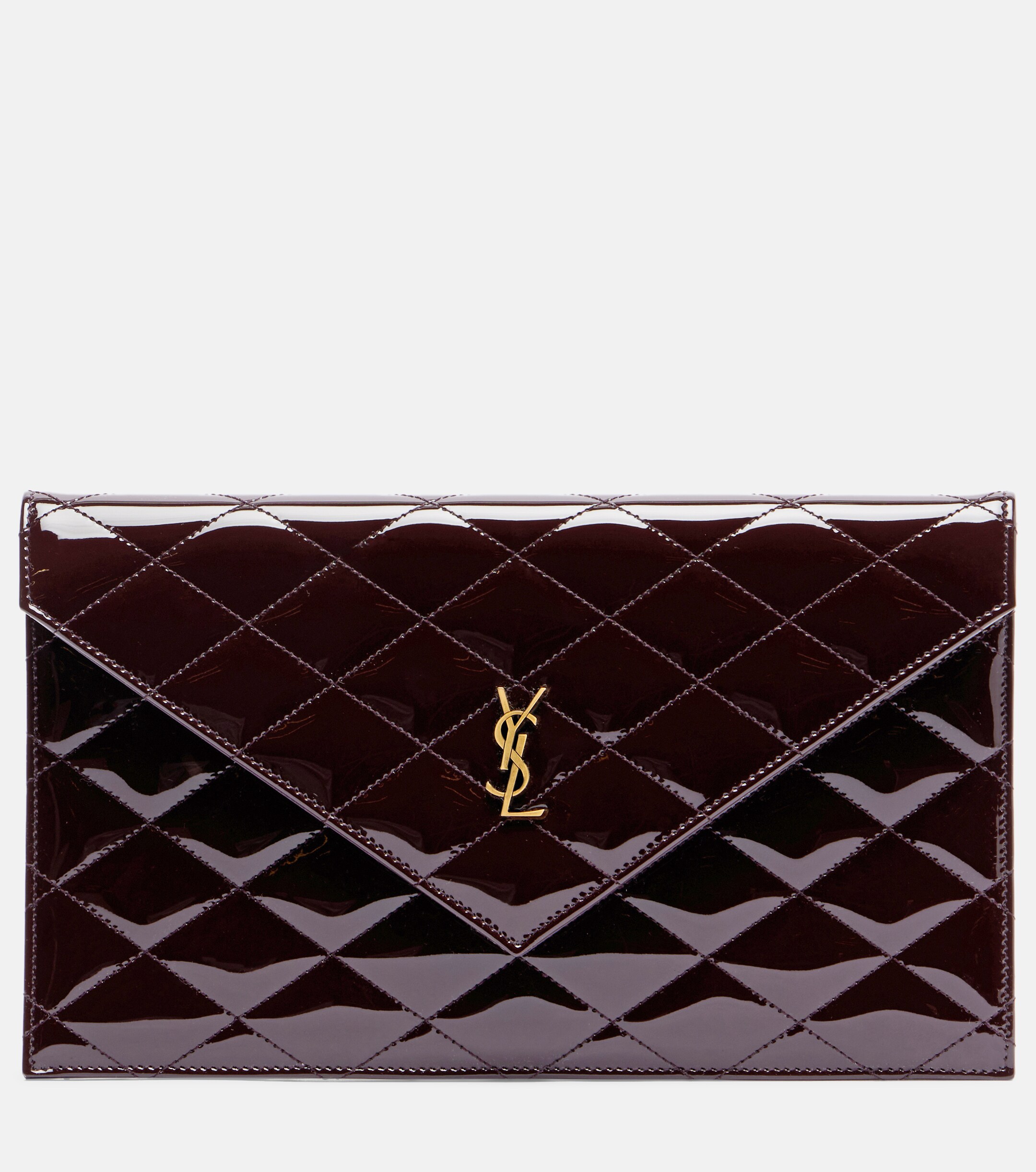 Saint Laurent Paris patent leather clutch