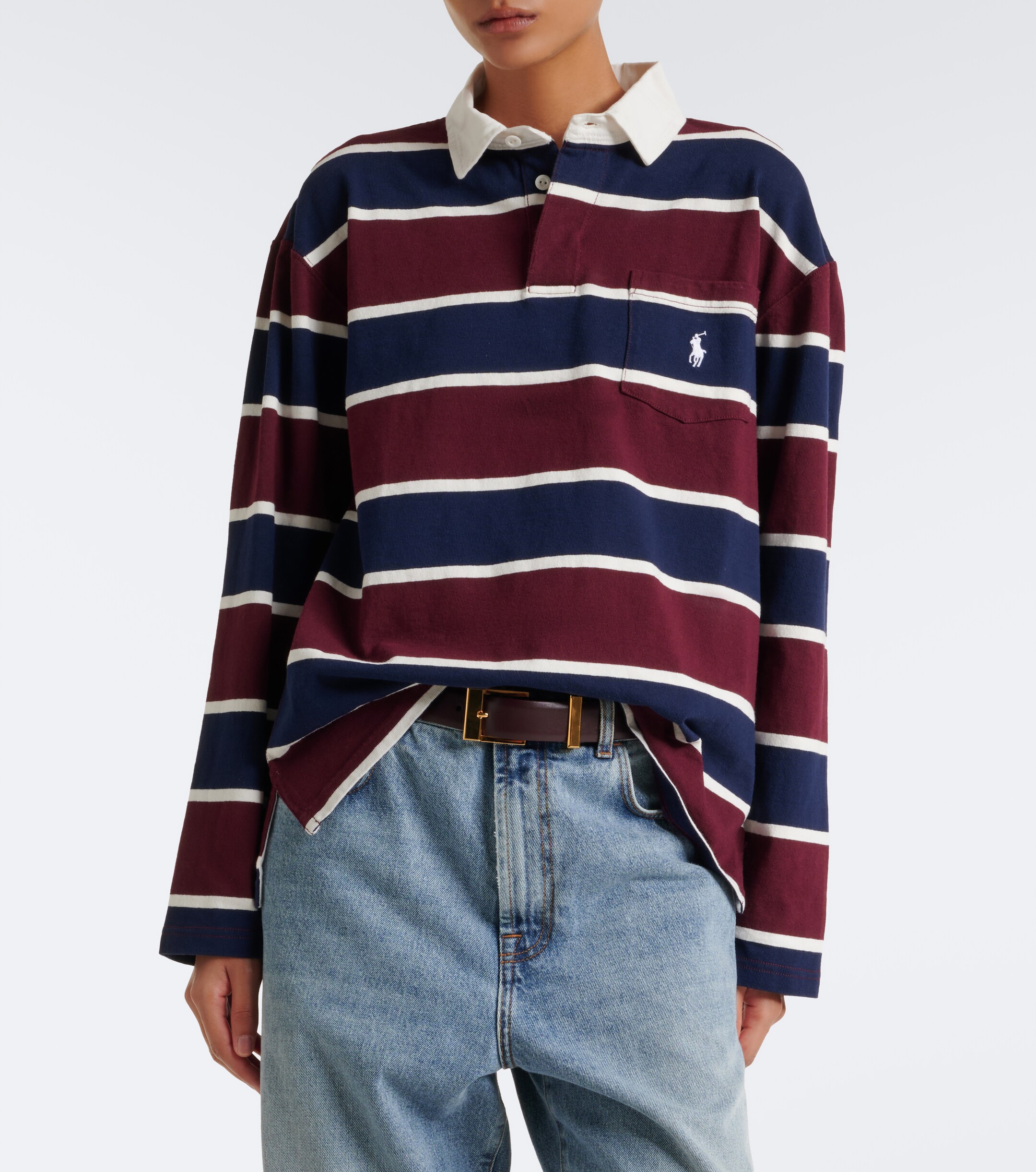Polo Ralph Lauren Polo Ralph Lauren Striped cotton jersey polo shirt