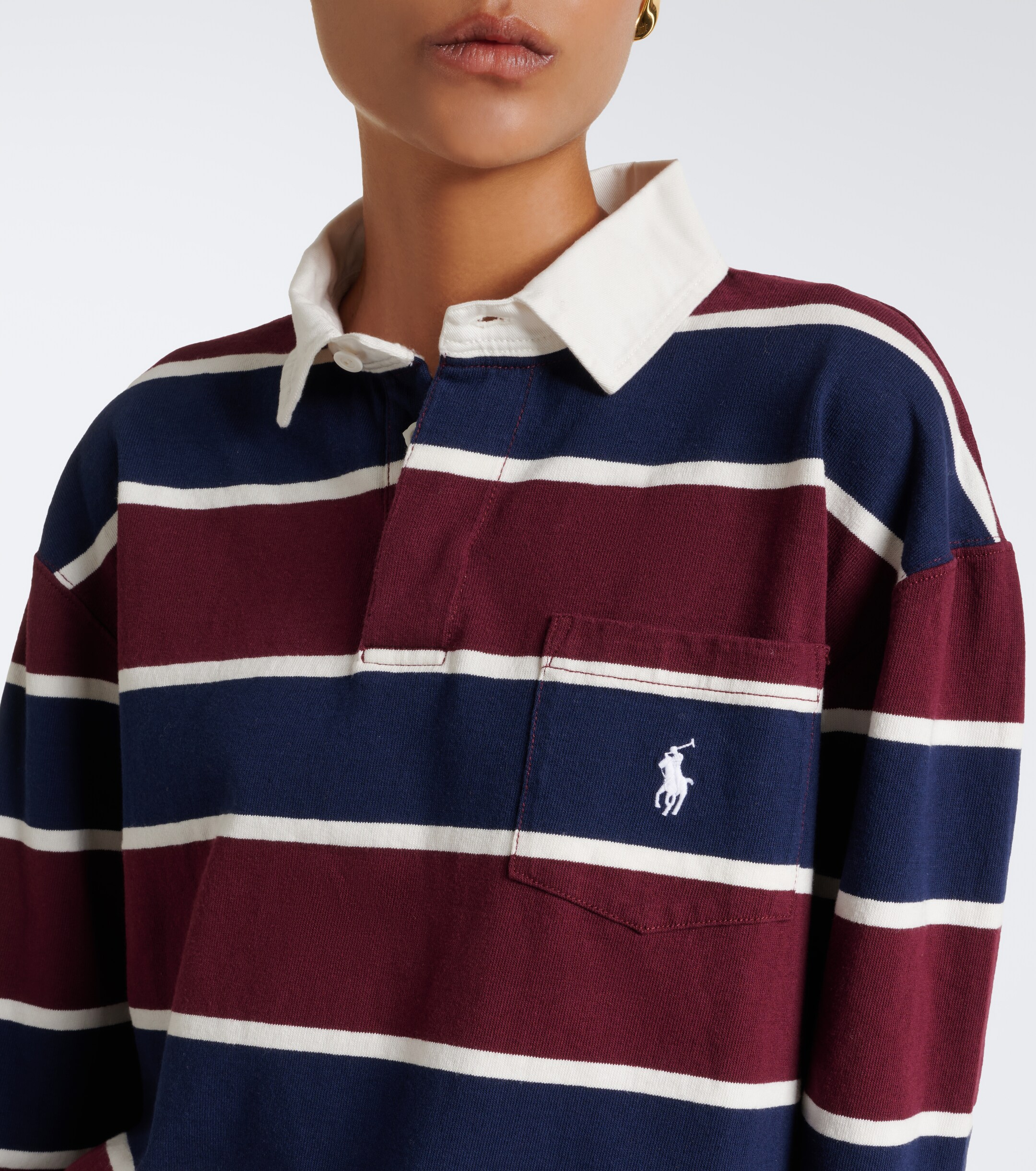 Polo Ralph Lauren Polo Ralph Lauren Striped cotton jersey polo shirt