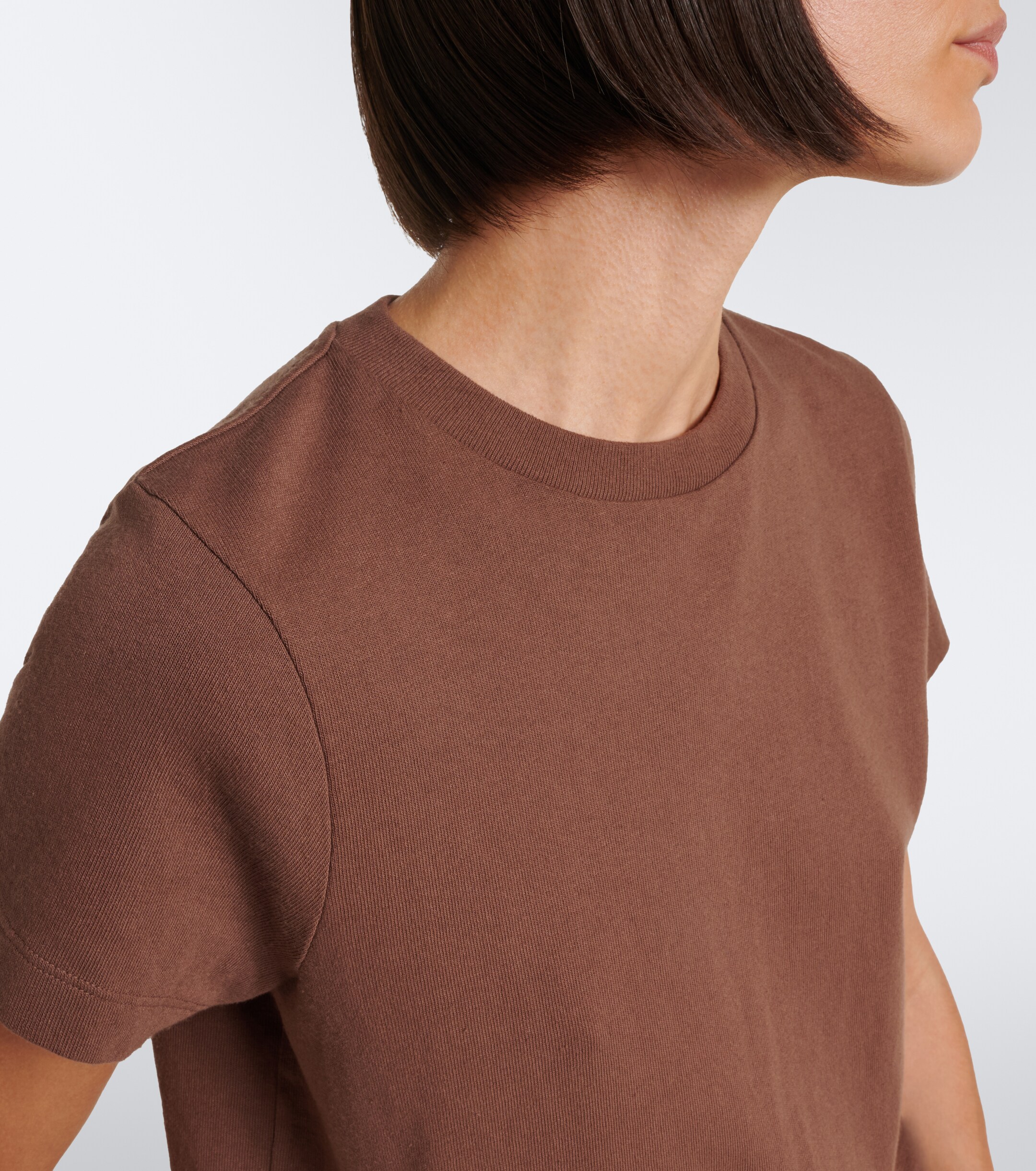 KHAITE Khaite Emmylou knitted cotton T-shirt