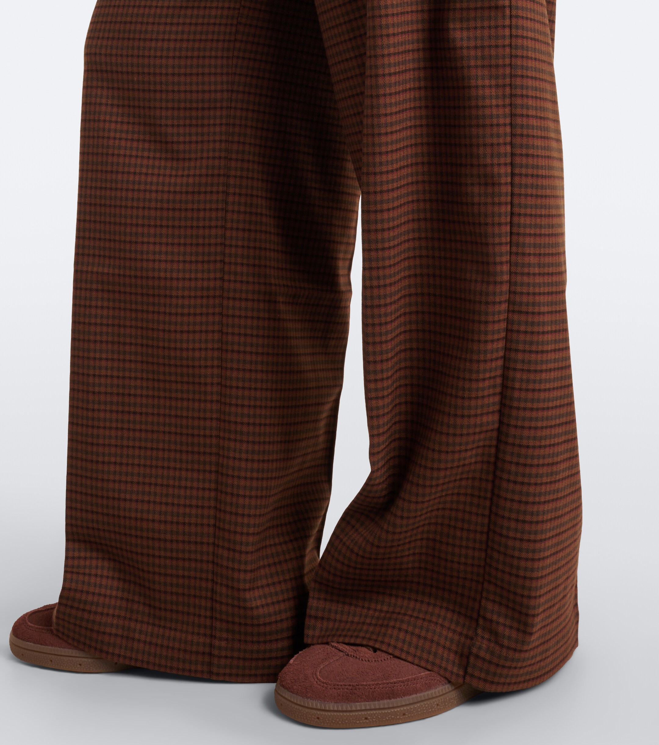 Varley Varley Checked twill wide-leg pants