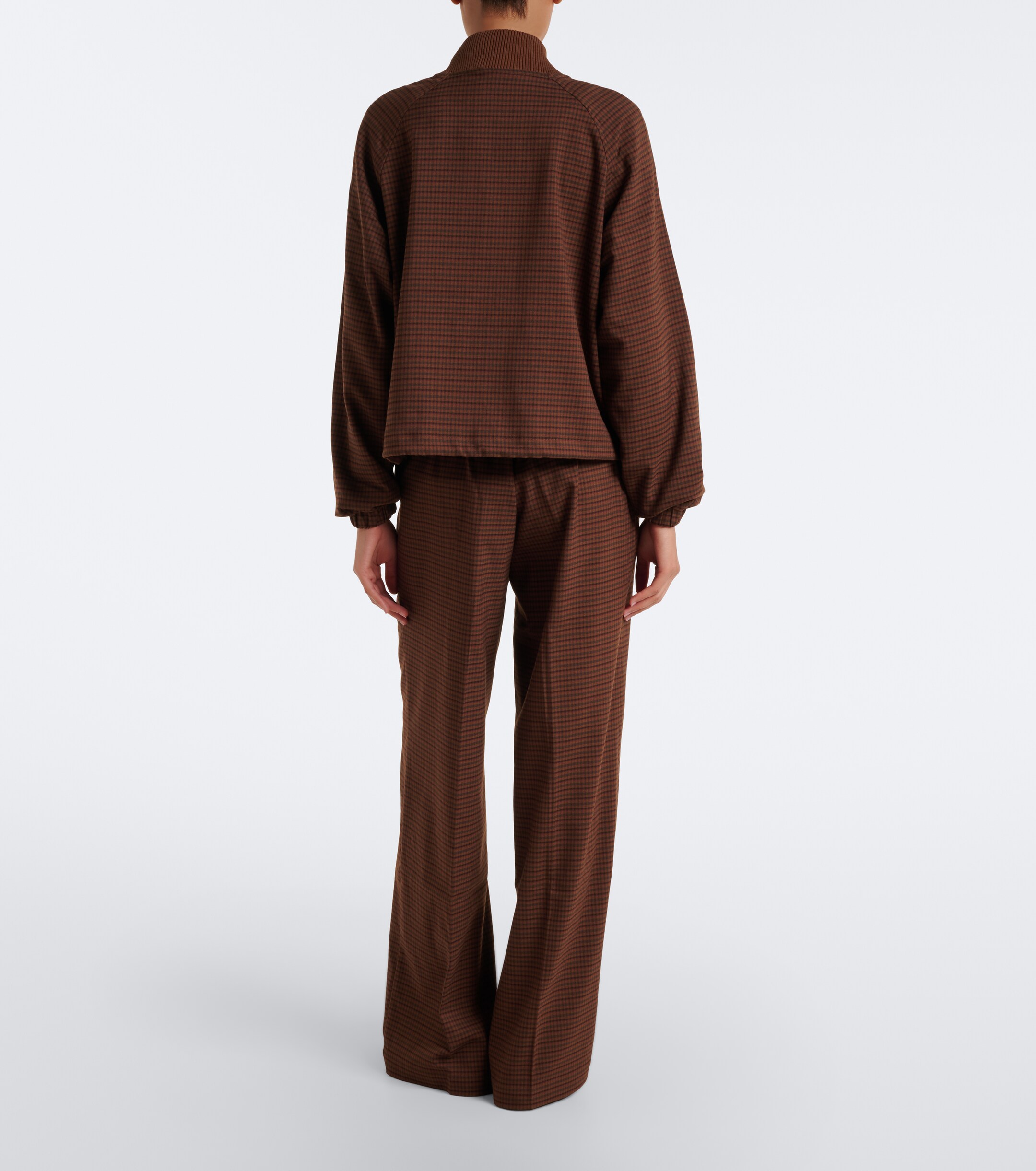 Varley Varley Checked twill wide-leg pants