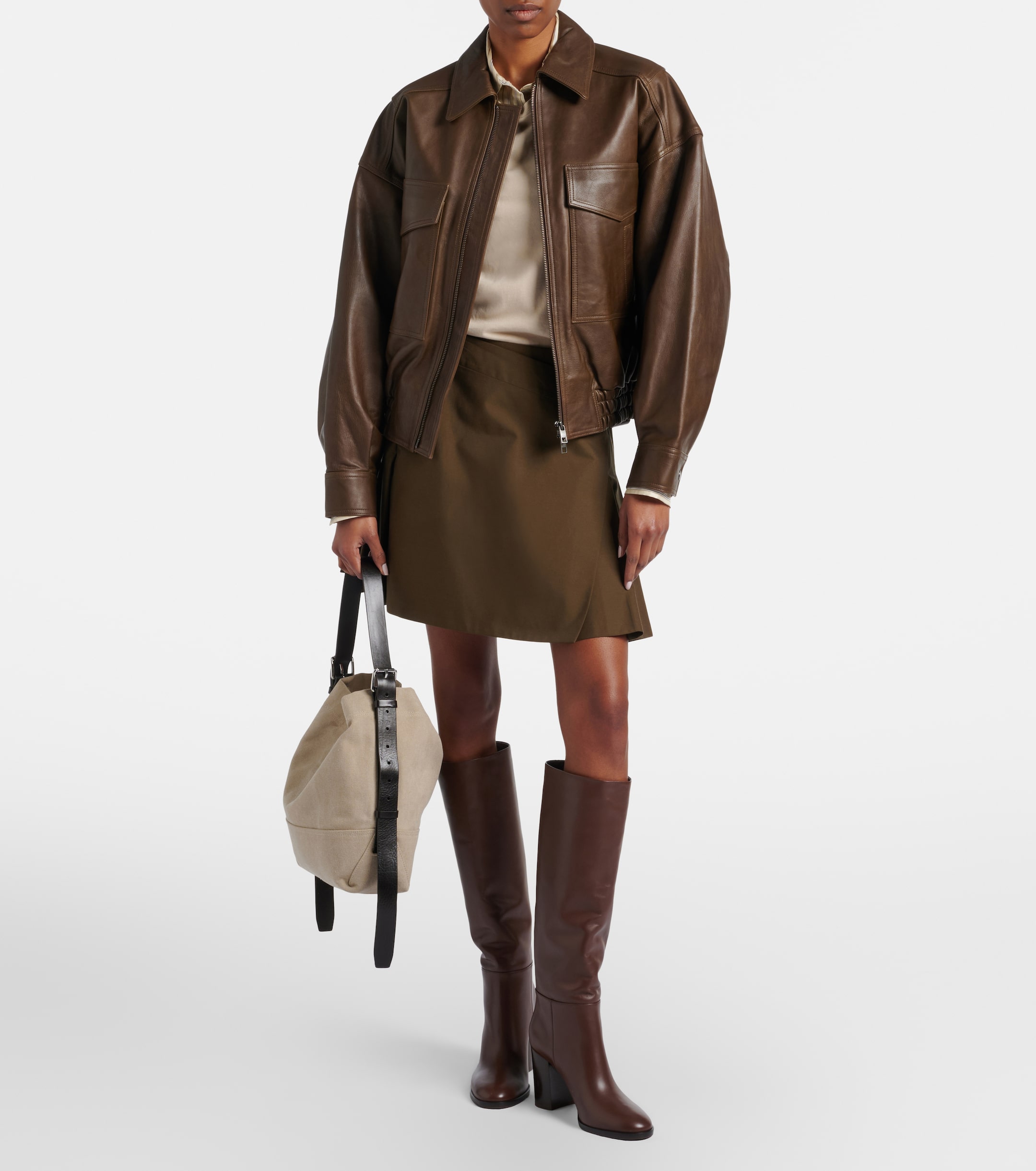 GIANVITO ROSSI Santiago knee-high leather boots