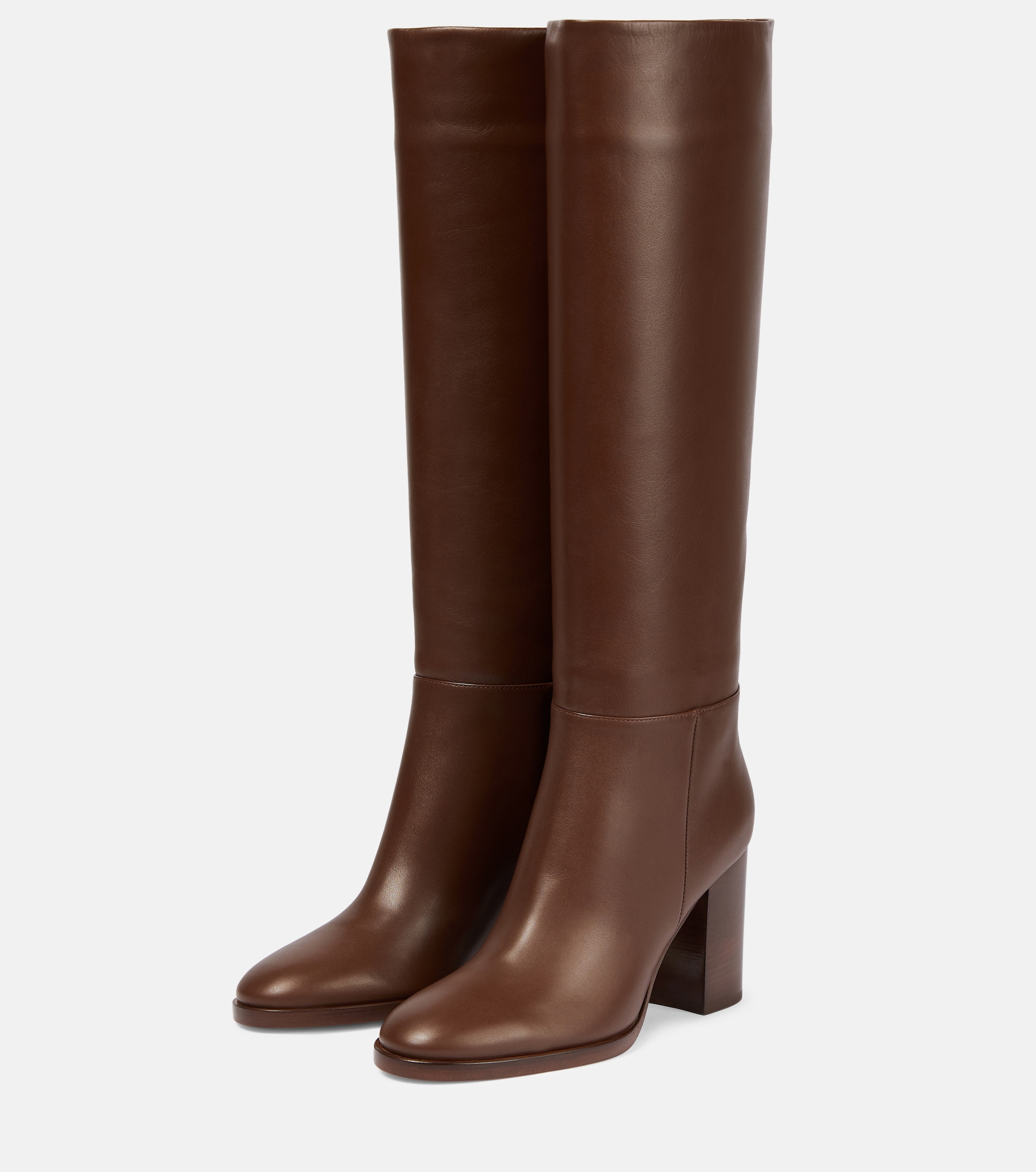 GIANVITO ROSSI Santiago knee-high leather boots