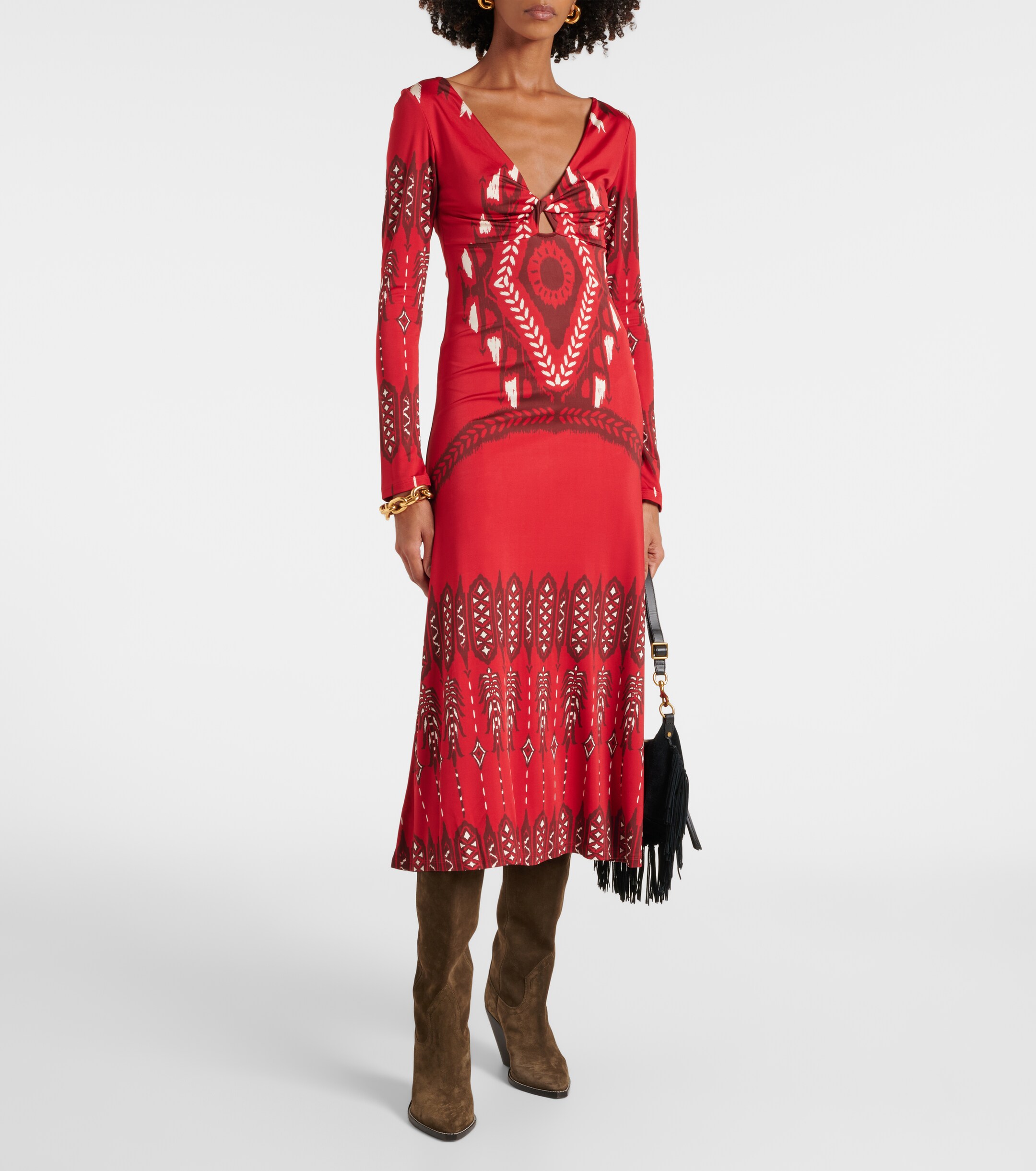 Johanna Ortiz Printed jersey midi dress