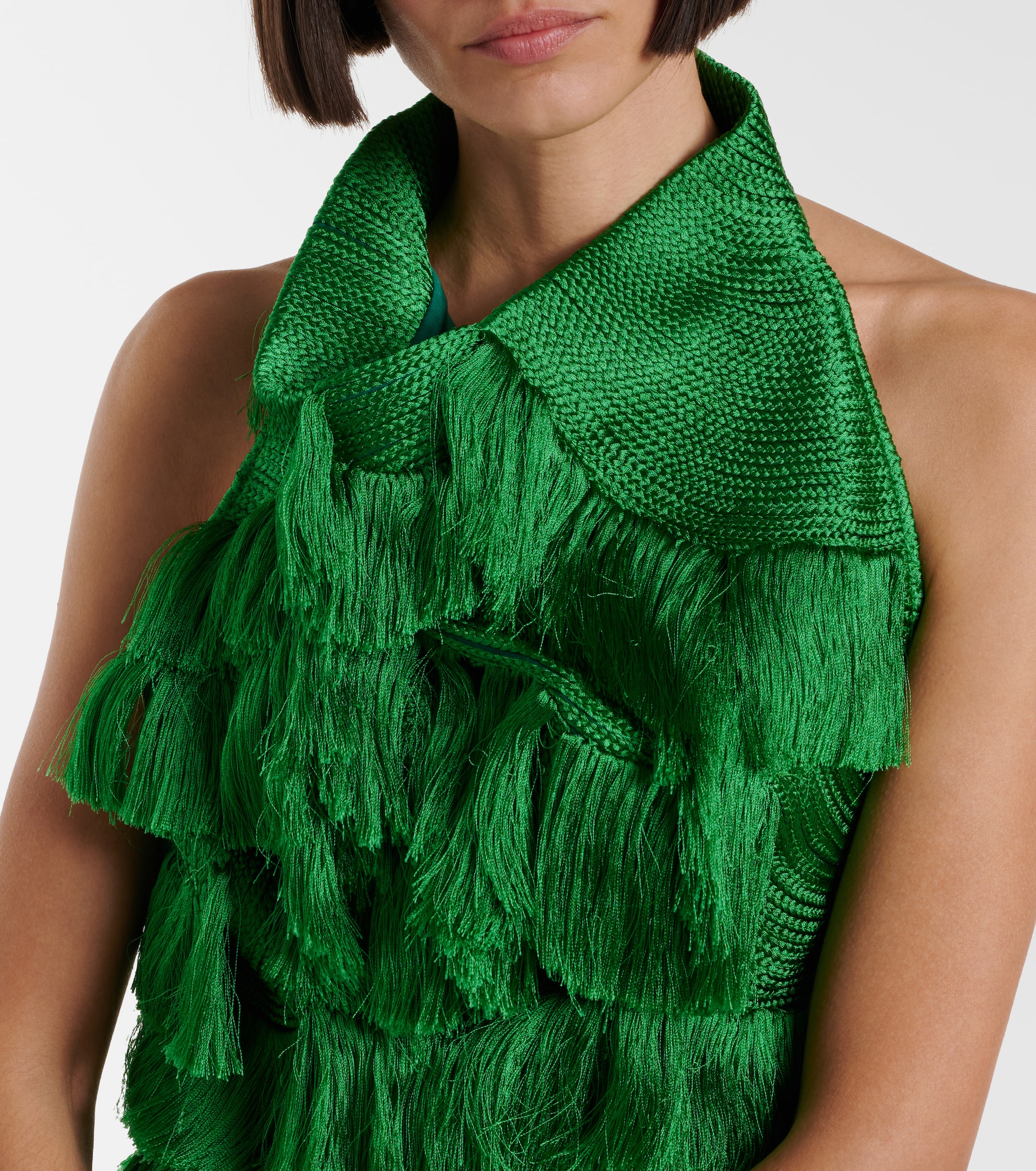 Xu Zhi Fringed asymmetric top thumbnail